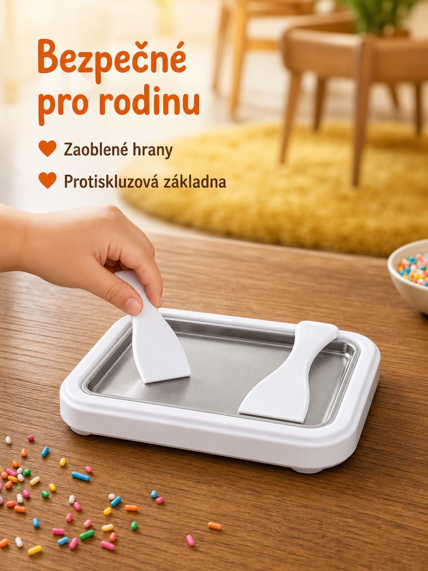 Potravinářský malý stroj na smažený jogurt z nerezové oceli
