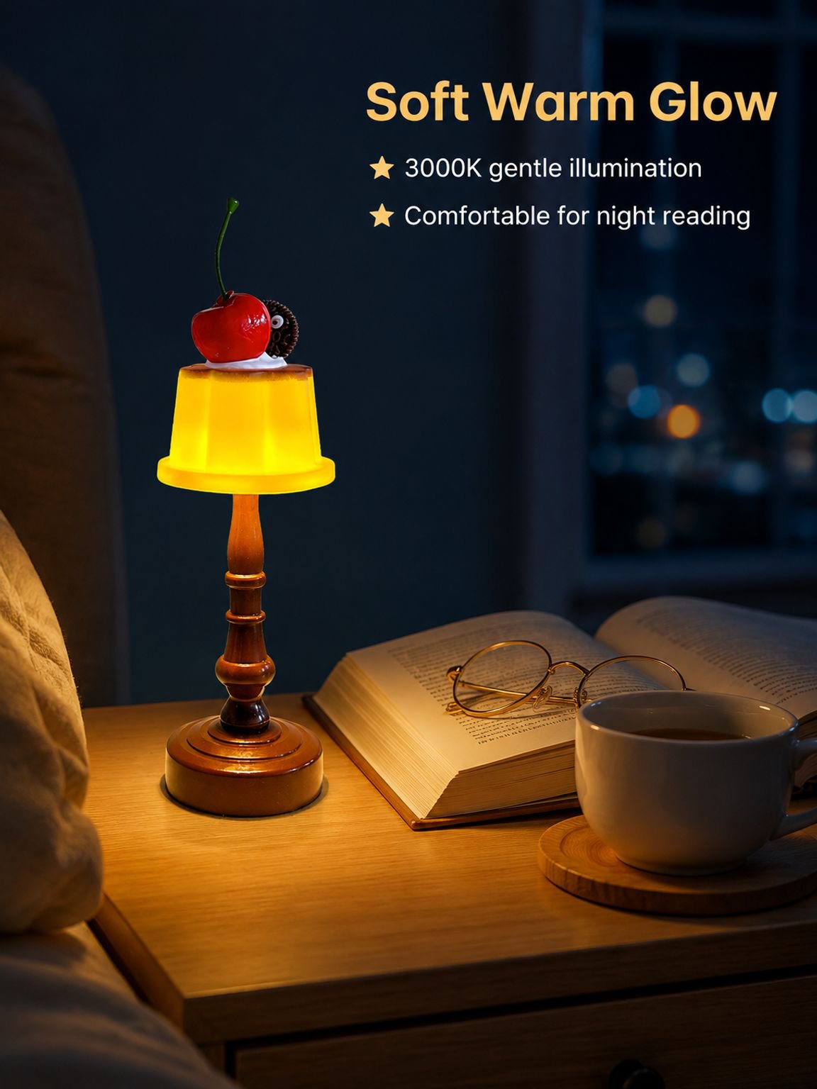 Creative Birthday Gift Women's Bedside Night Light Ambient Sleep Lamp