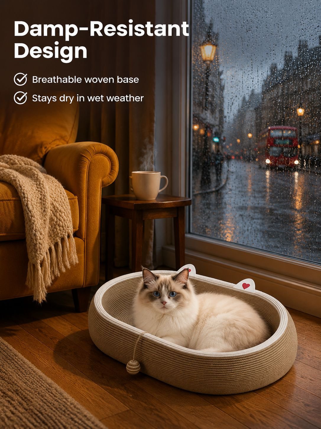 Multi-Functional Cat Scratching Bed Combo