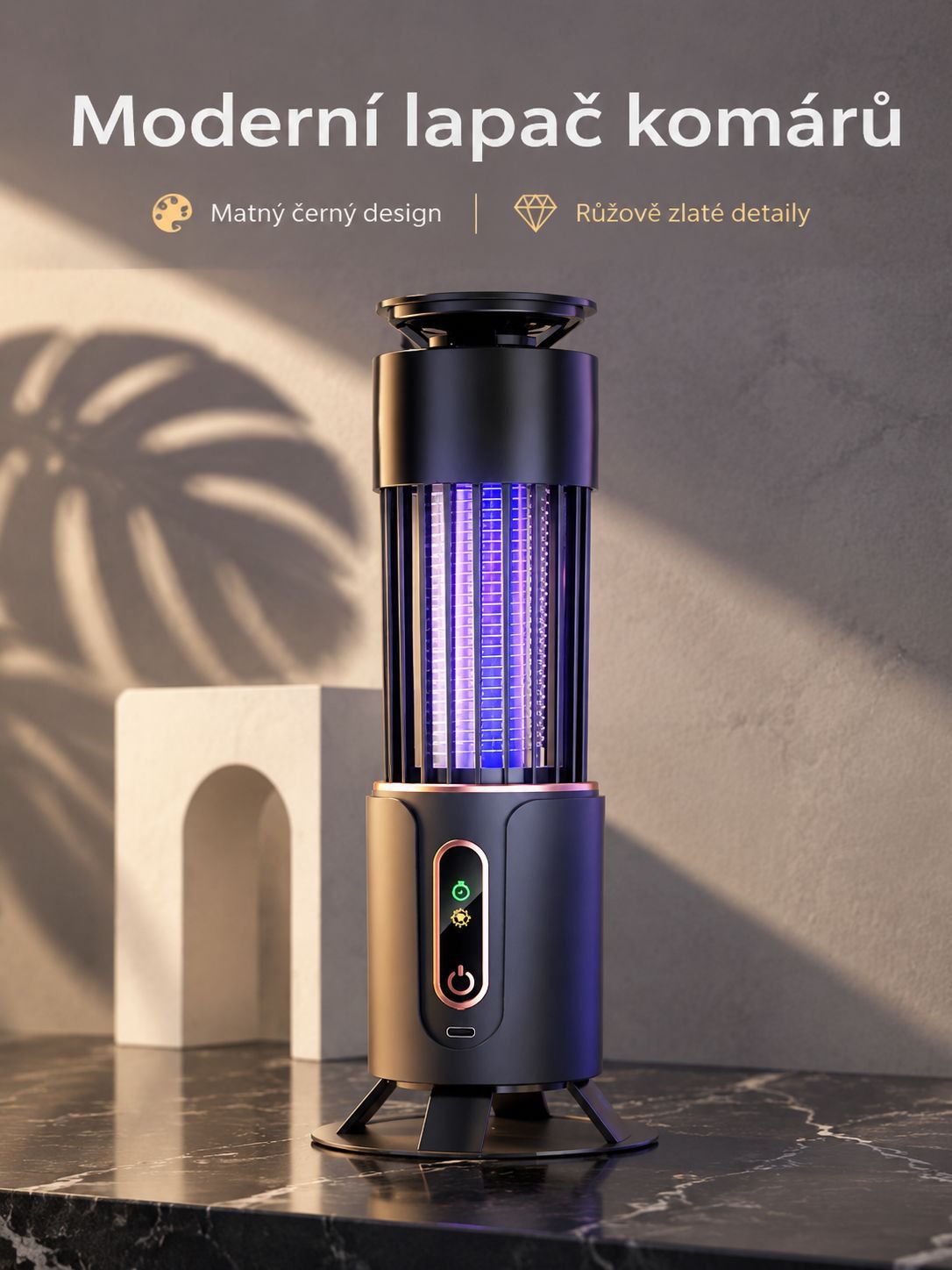 Ultrafialová elektrická lampa na hubení komárů