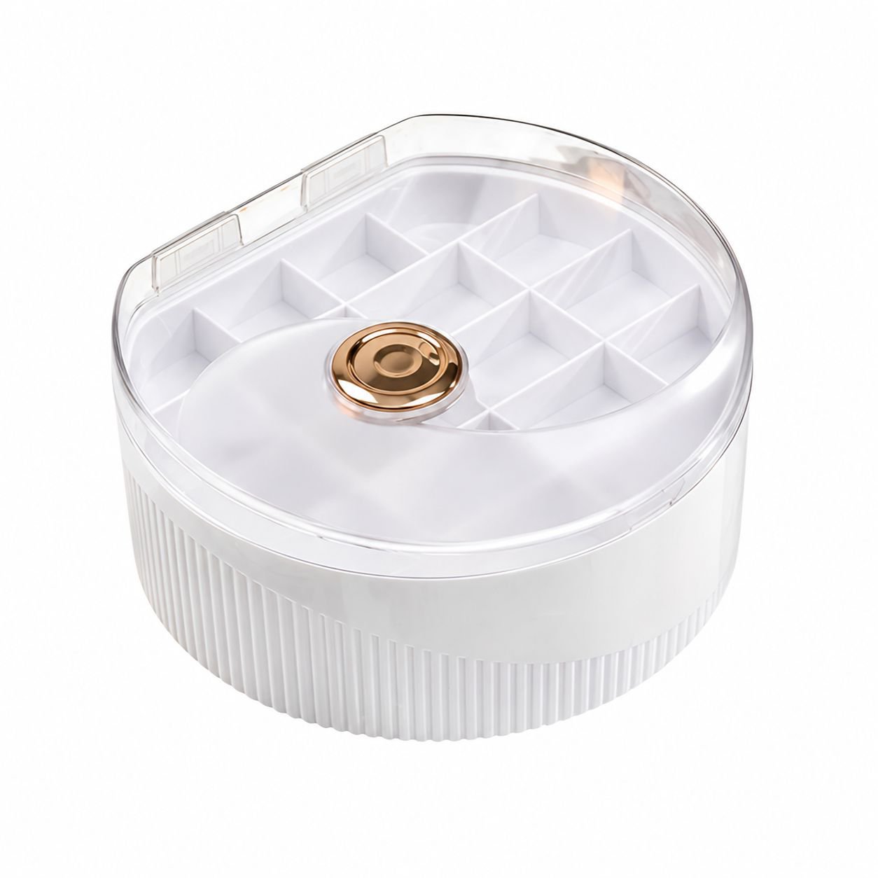 Light Luxury Double-Layer Jewelry Case for Earrings and Necklaces, Easy to Carry