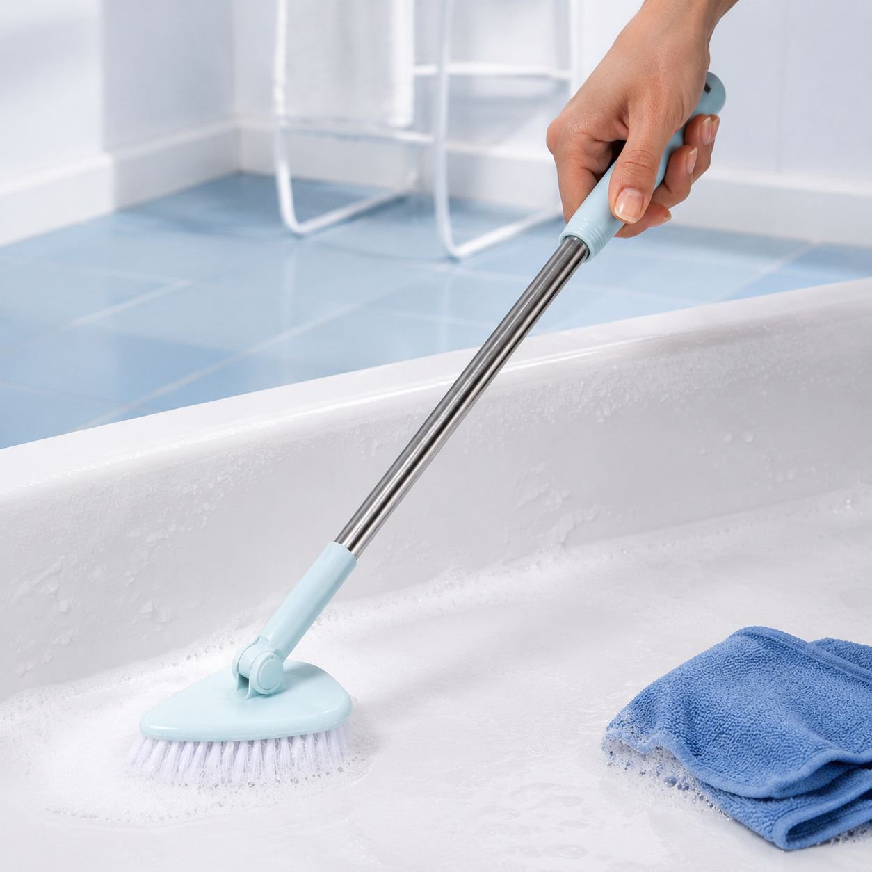 Long Handle Bathroom Floor Cleaning Brush Bathtub Brush