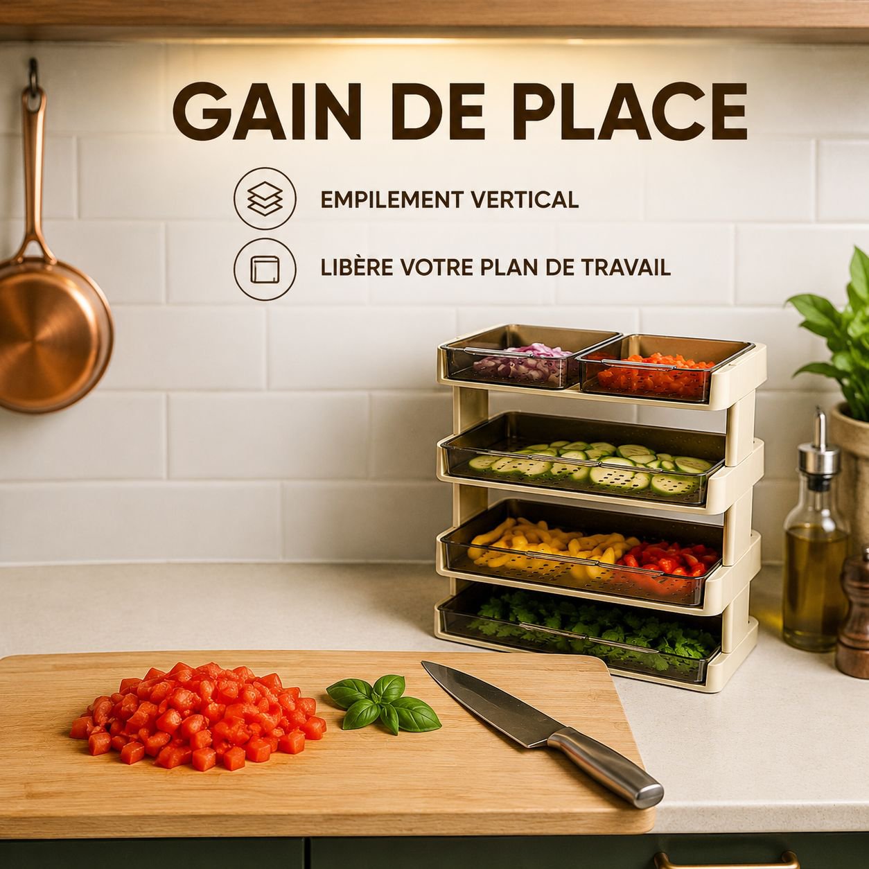 Assiette compartimentée pour hot pot