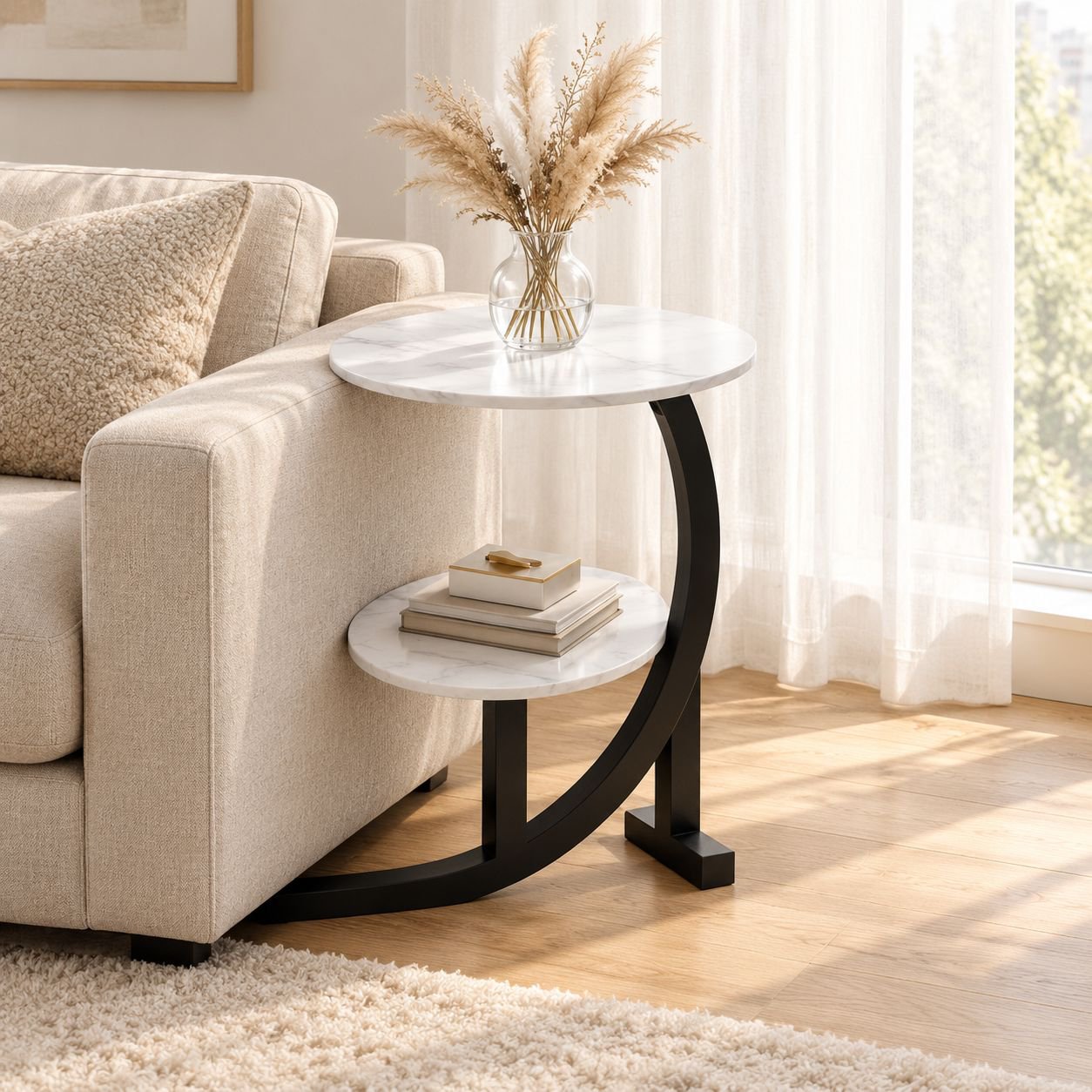 Compact Practical Tea Table Modern Bedside Table