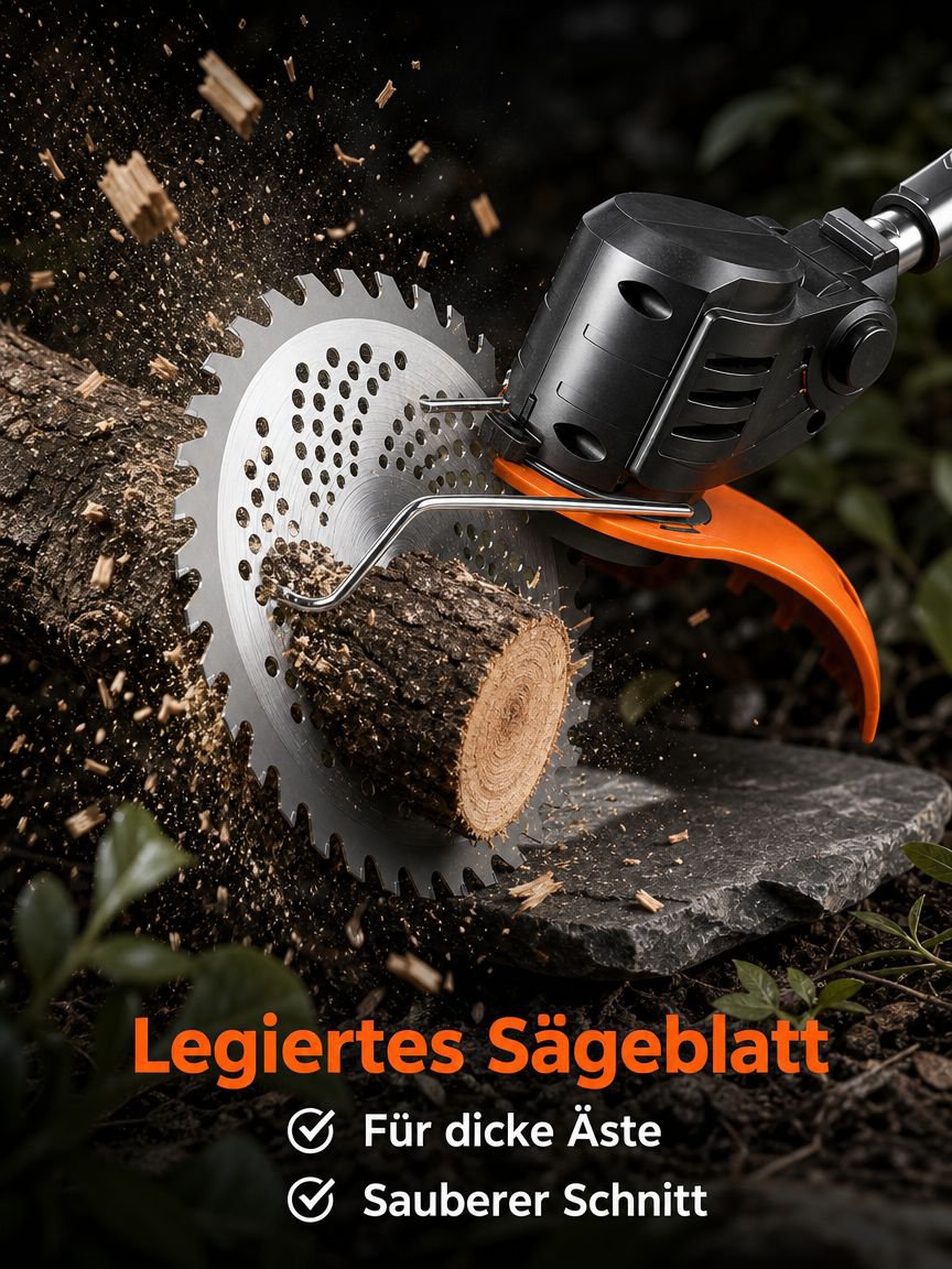 Moderner Elektrorasenmäher für Hausgärten