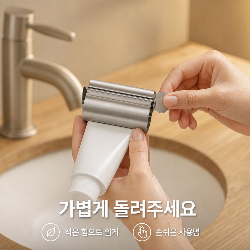 가정용 스테인리스 수동 치약 짜개 게으른 홀더