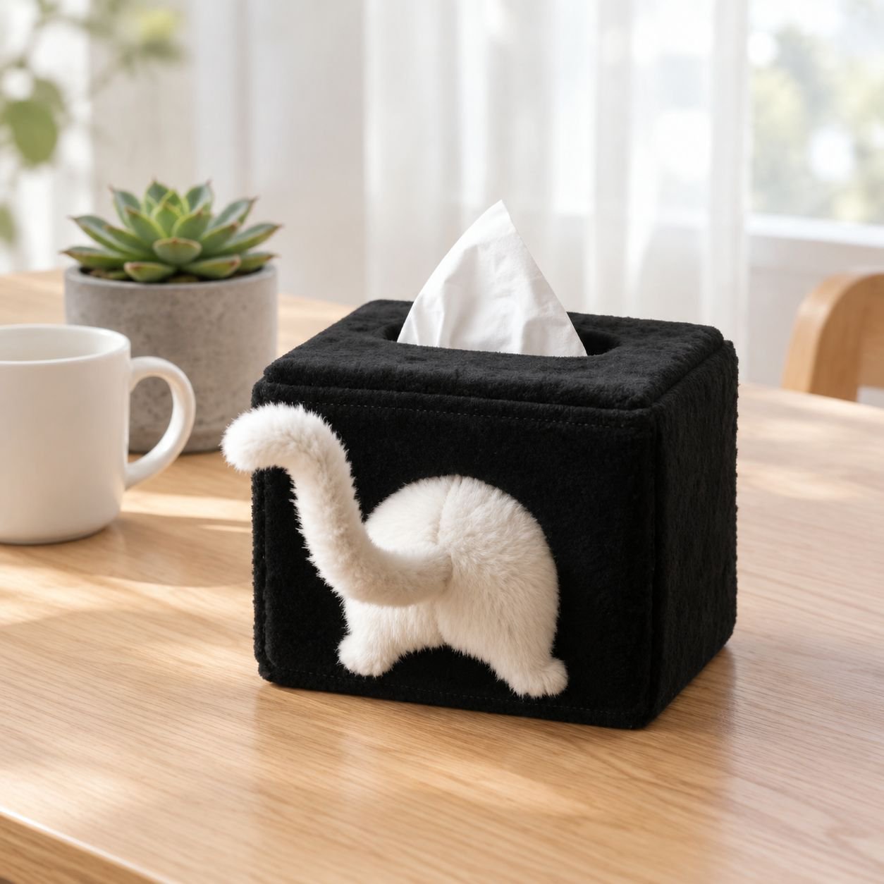 Cute and mischievous kitten tissue box/napkin box/plush plush toy box/decorative storage