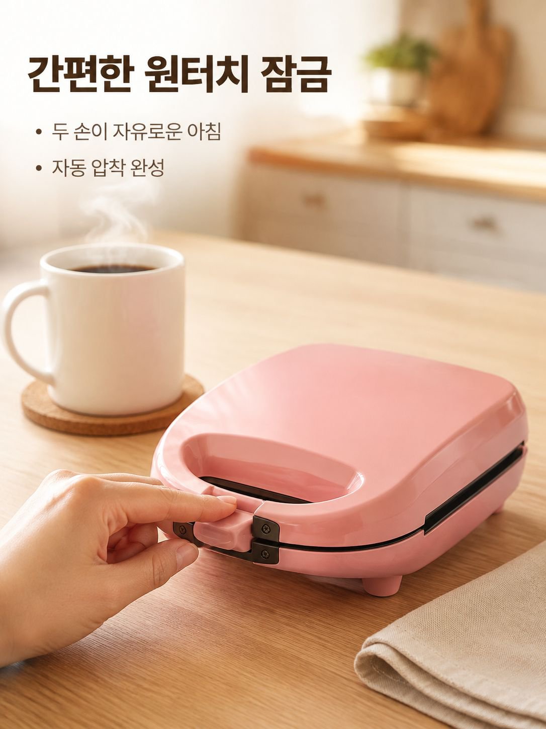 가족용 아침식사 조리기
