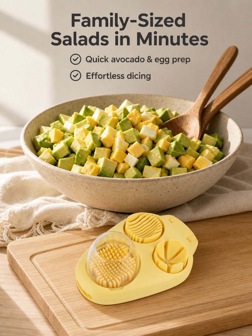 Egg slicer creating perfect slices for salads and sandwiches