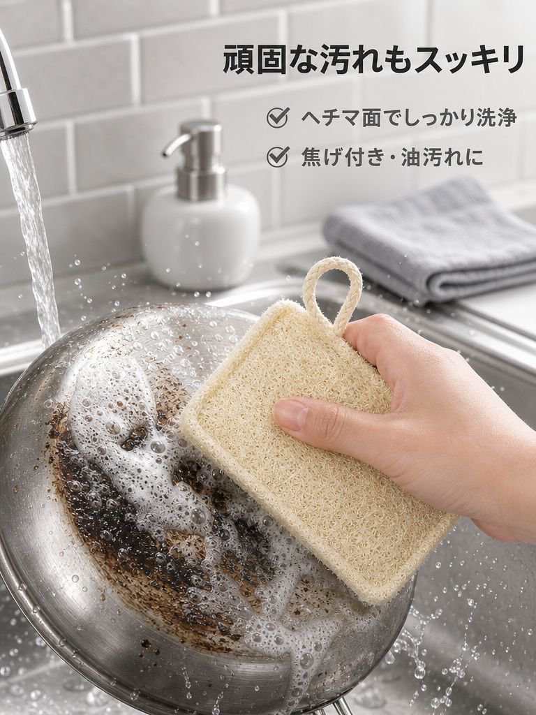 木材パルプ綿スポンジ両面キッチンクリーニングスポンジ