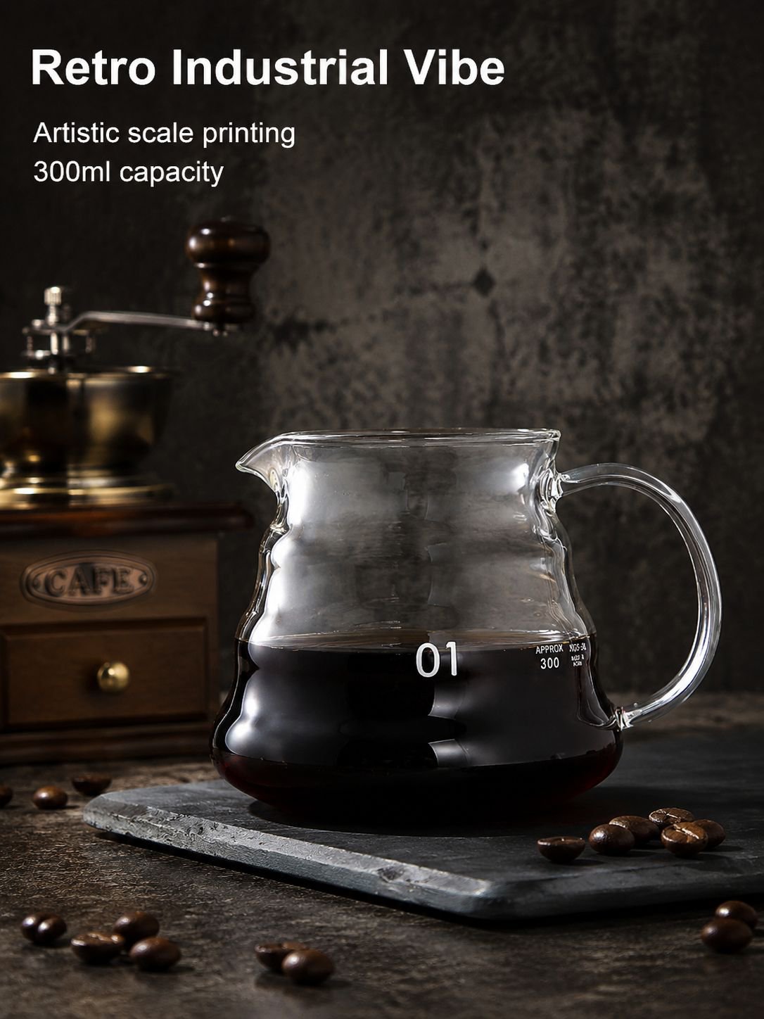 Borosilicate Glass Coffee Hand Drip Filter Cup