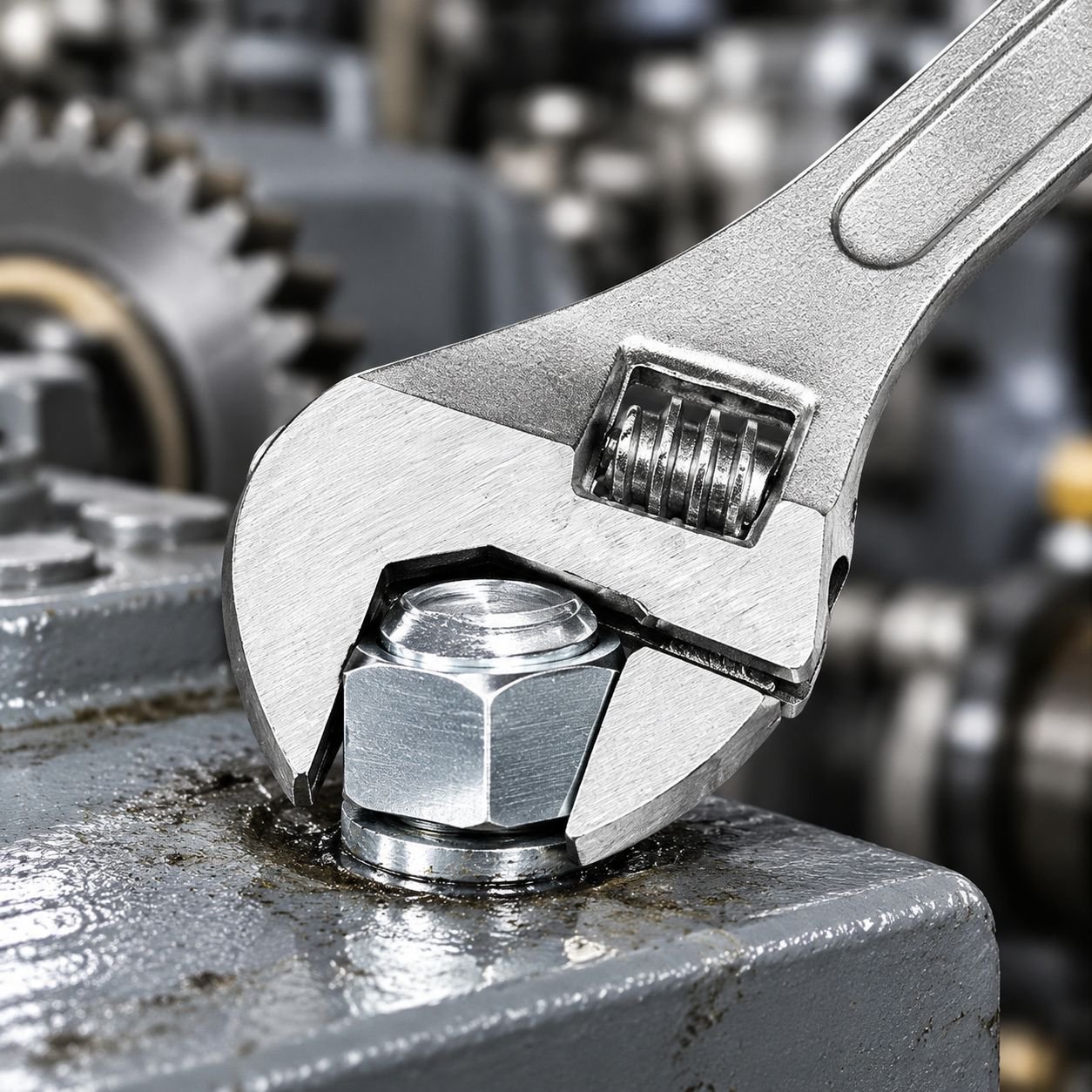 Heavy-duty hex nut spanner for automotive use