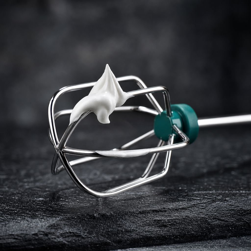Powerful household egg beater in use