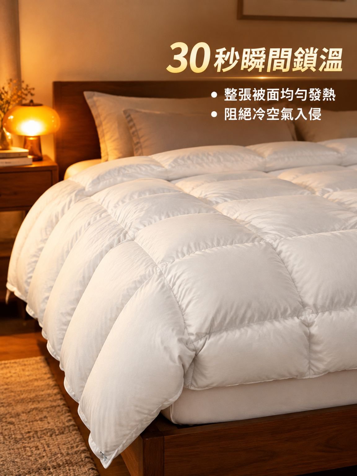 冬季加厚蓬鬆保暖羽絨被