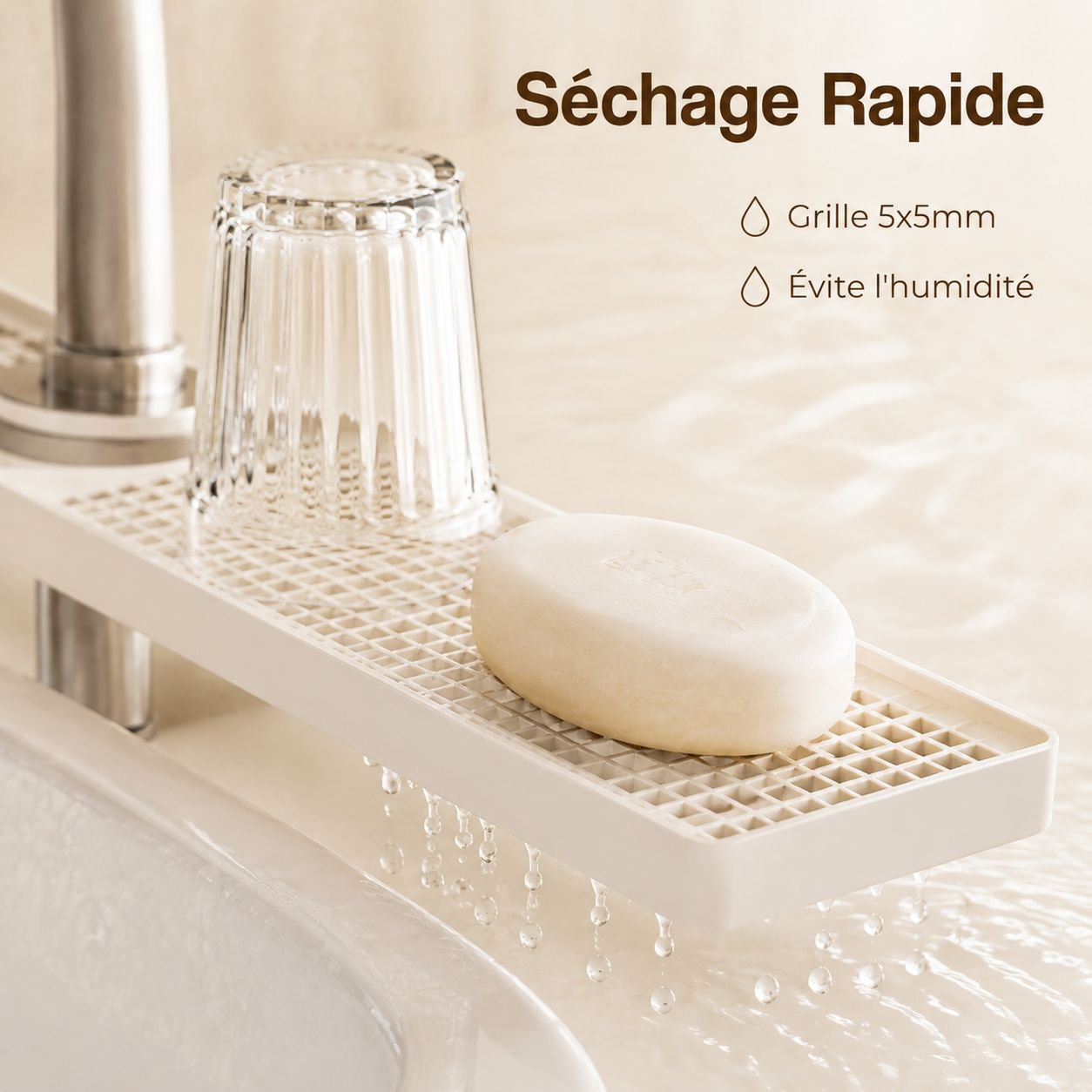 Étagère de rangement pour lavabo de salle de bain