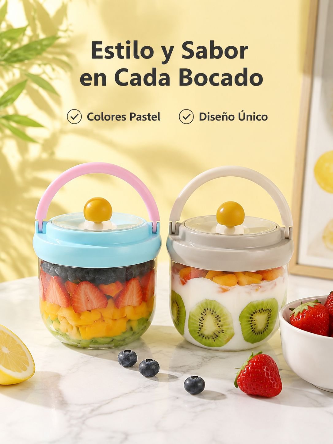 Taza de ensalada de frutas
