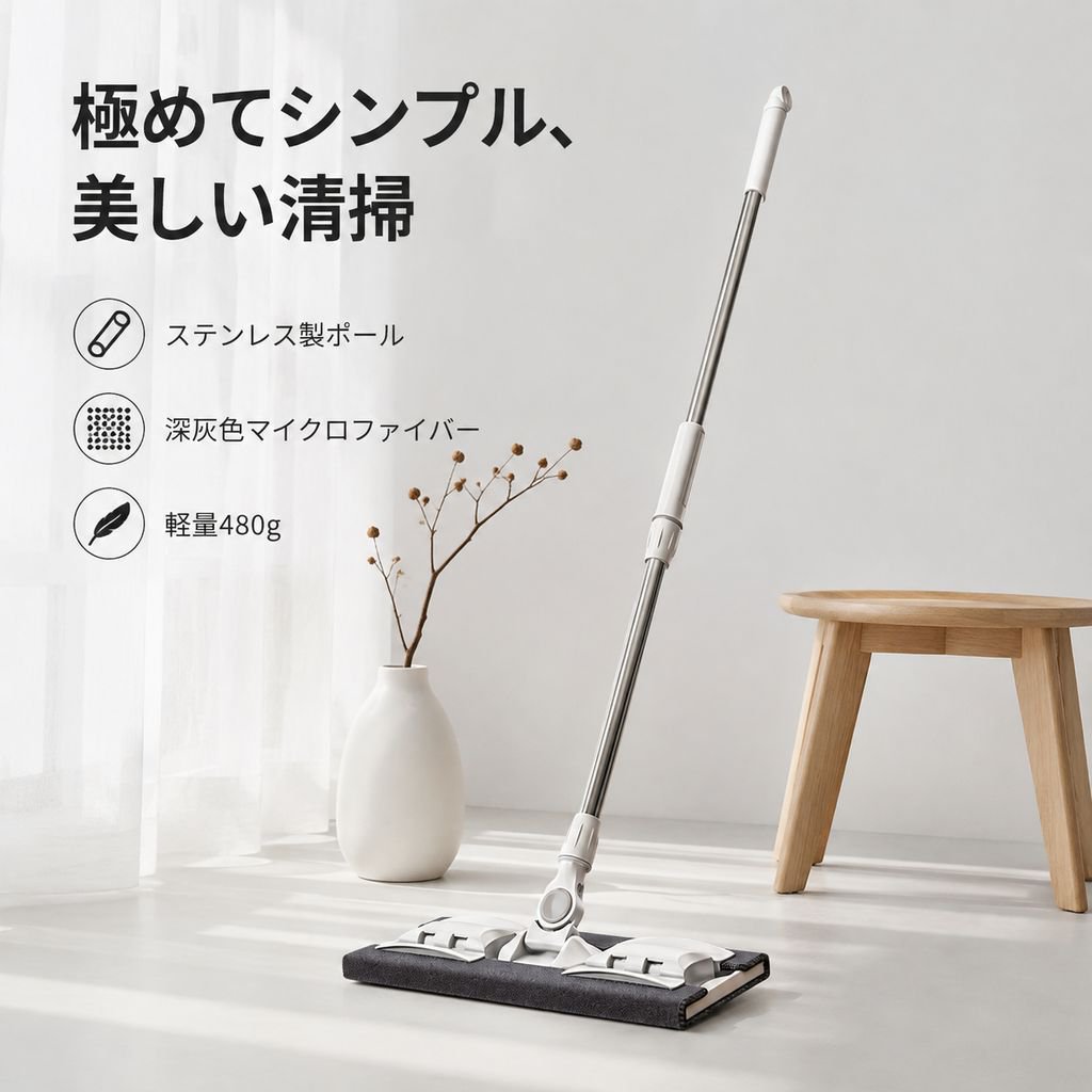 家庭用フラットモップ 木製床・タイル対応