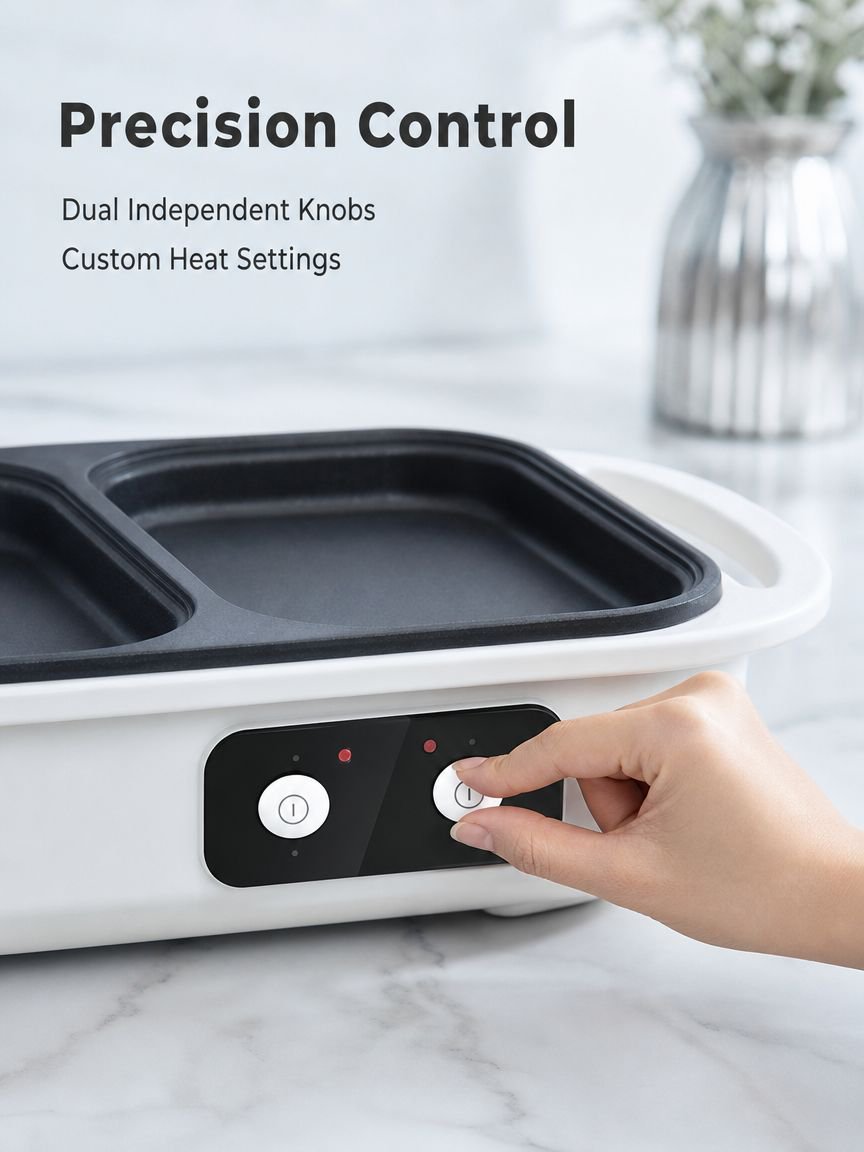 Multi-Functional Hot Pot and Grill Combo