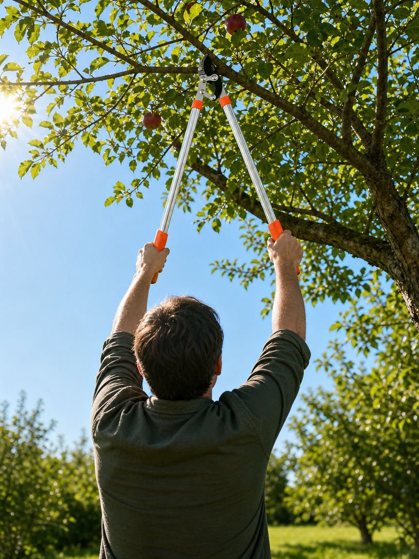 Sharp blade branch cutter for garden care