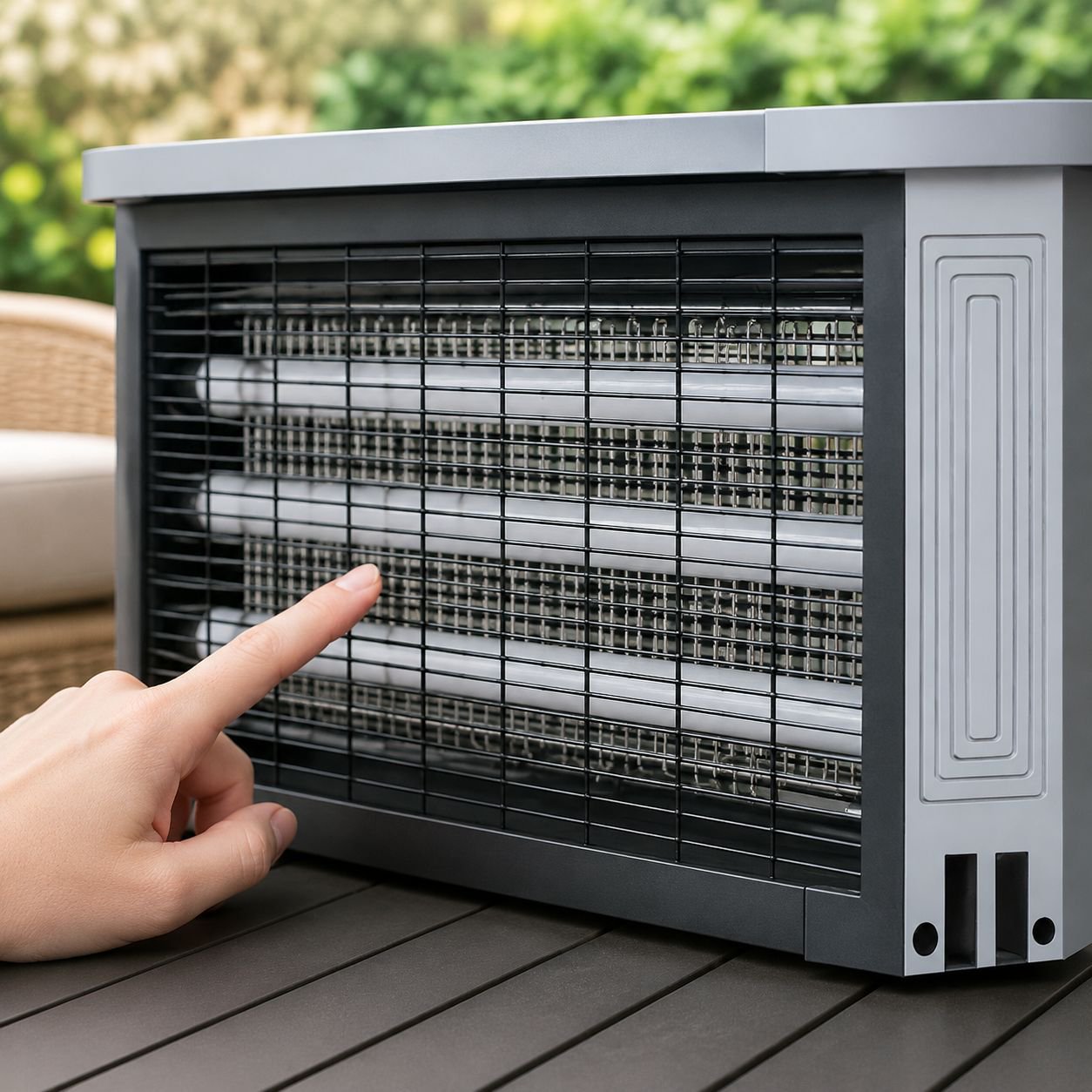 Appareil extérieur anti-moustiques solaire à basse consommation