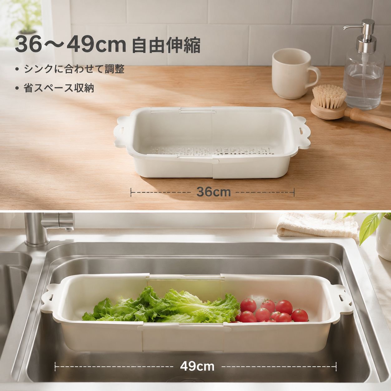 ドーパミンカラー食品グレード伸縮洗いボウル