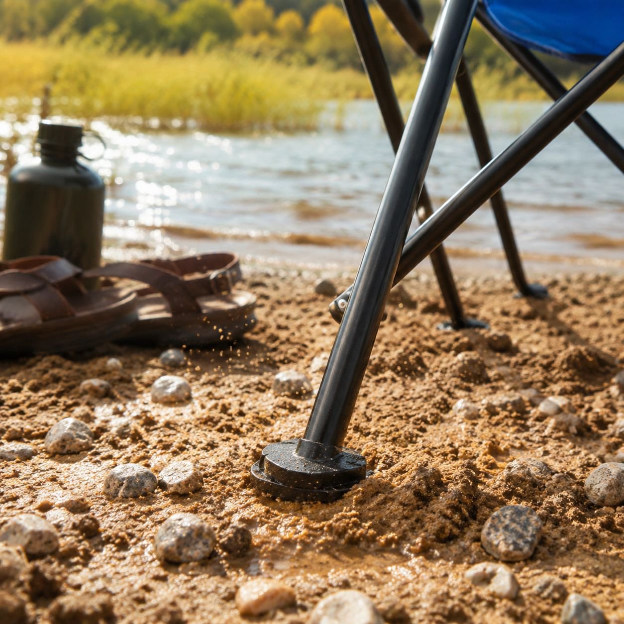 Structure robuste de la chaise de camping militaire pliante