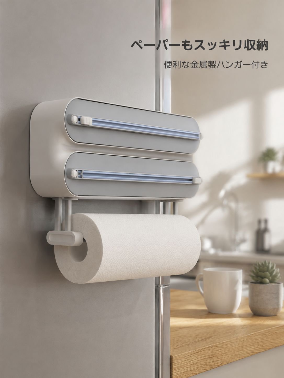 マグネット式ラップカッター