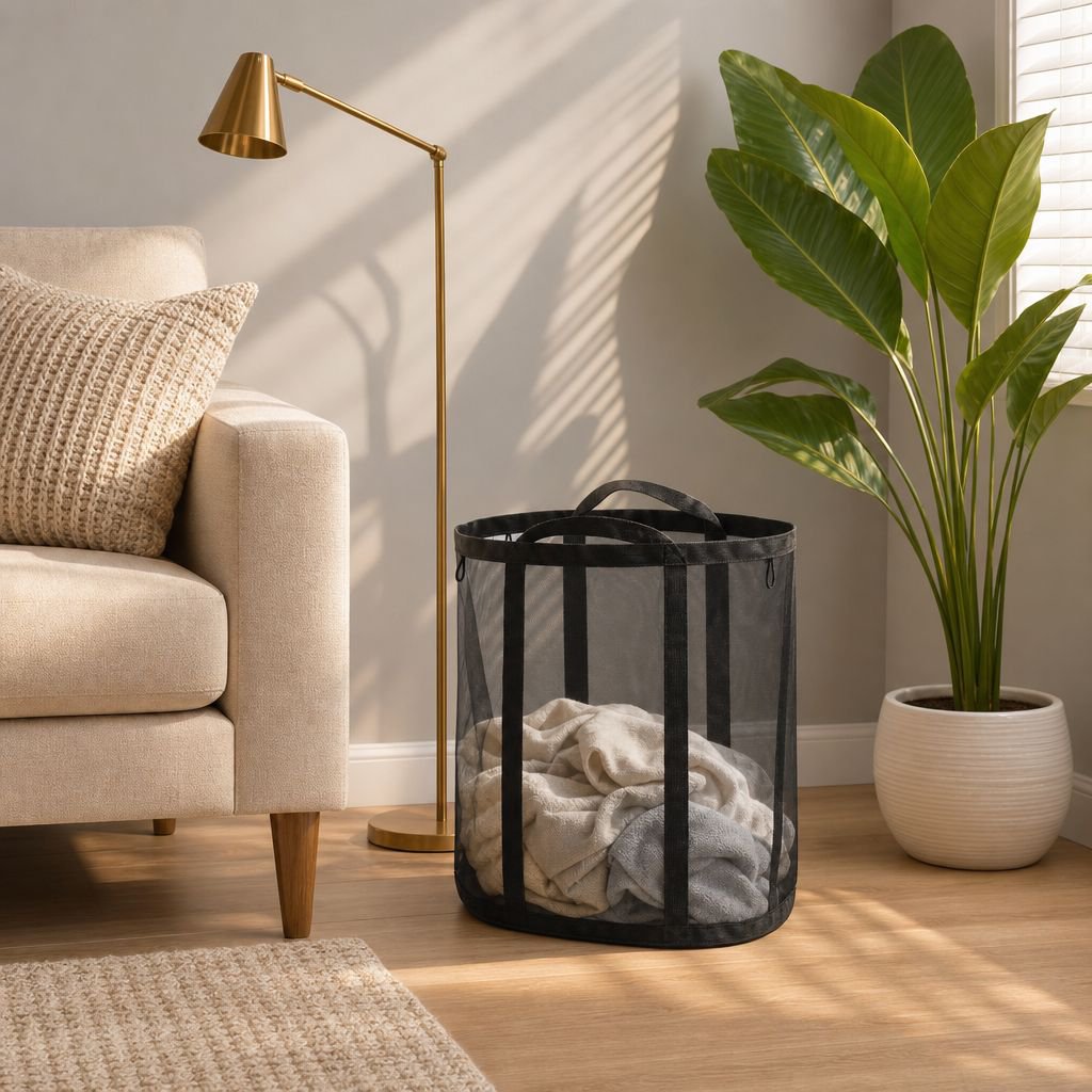 Convenient and portable laundry basket for everyday use