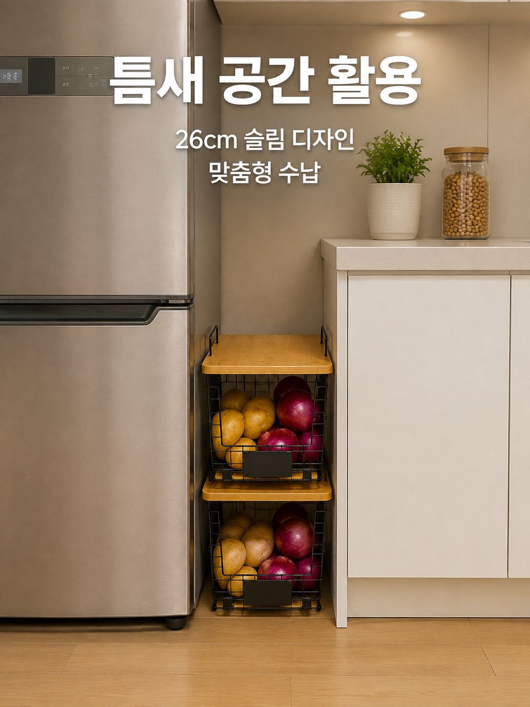 단조 철제 수납 선반
