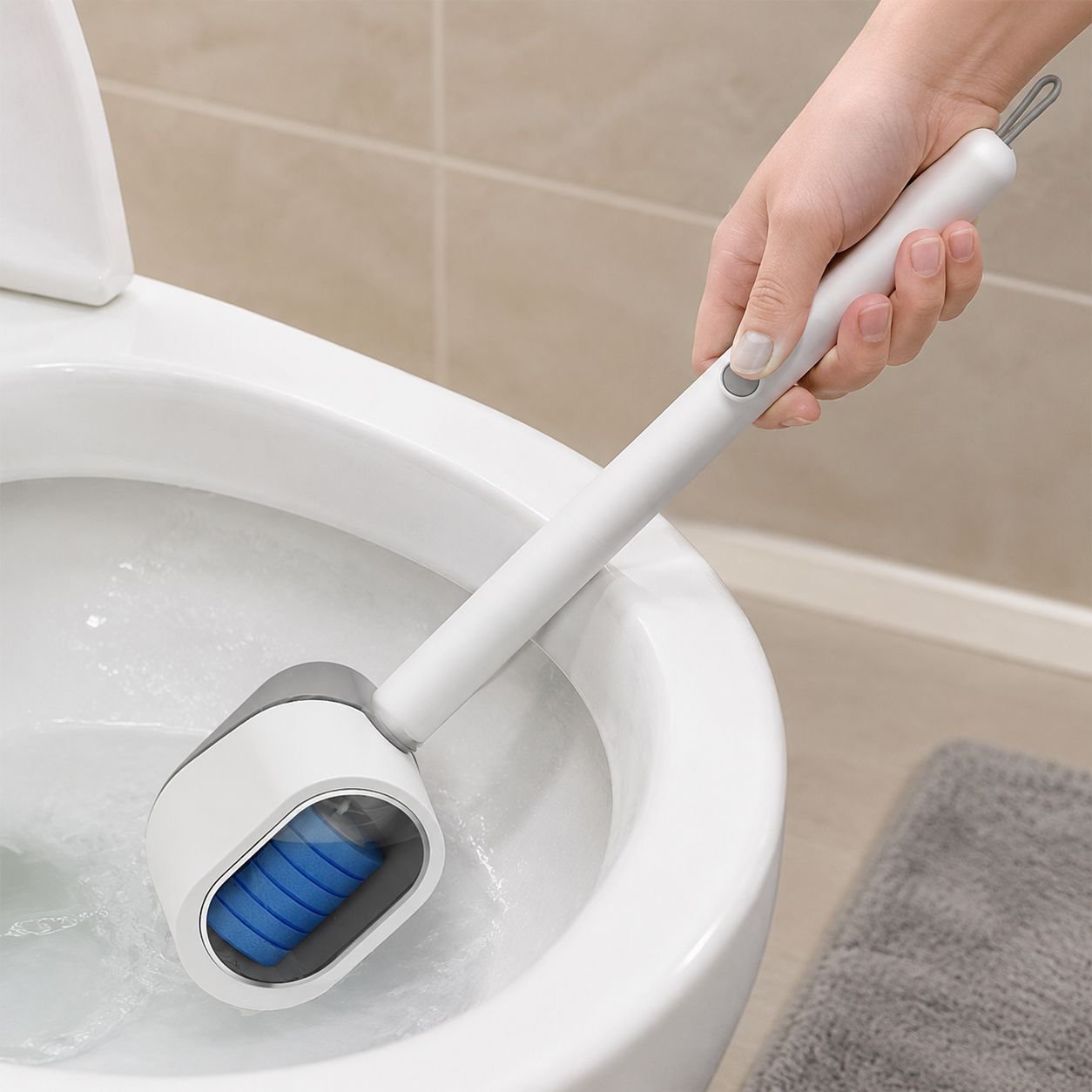 使い捨てトイレブラシの取り替え方法