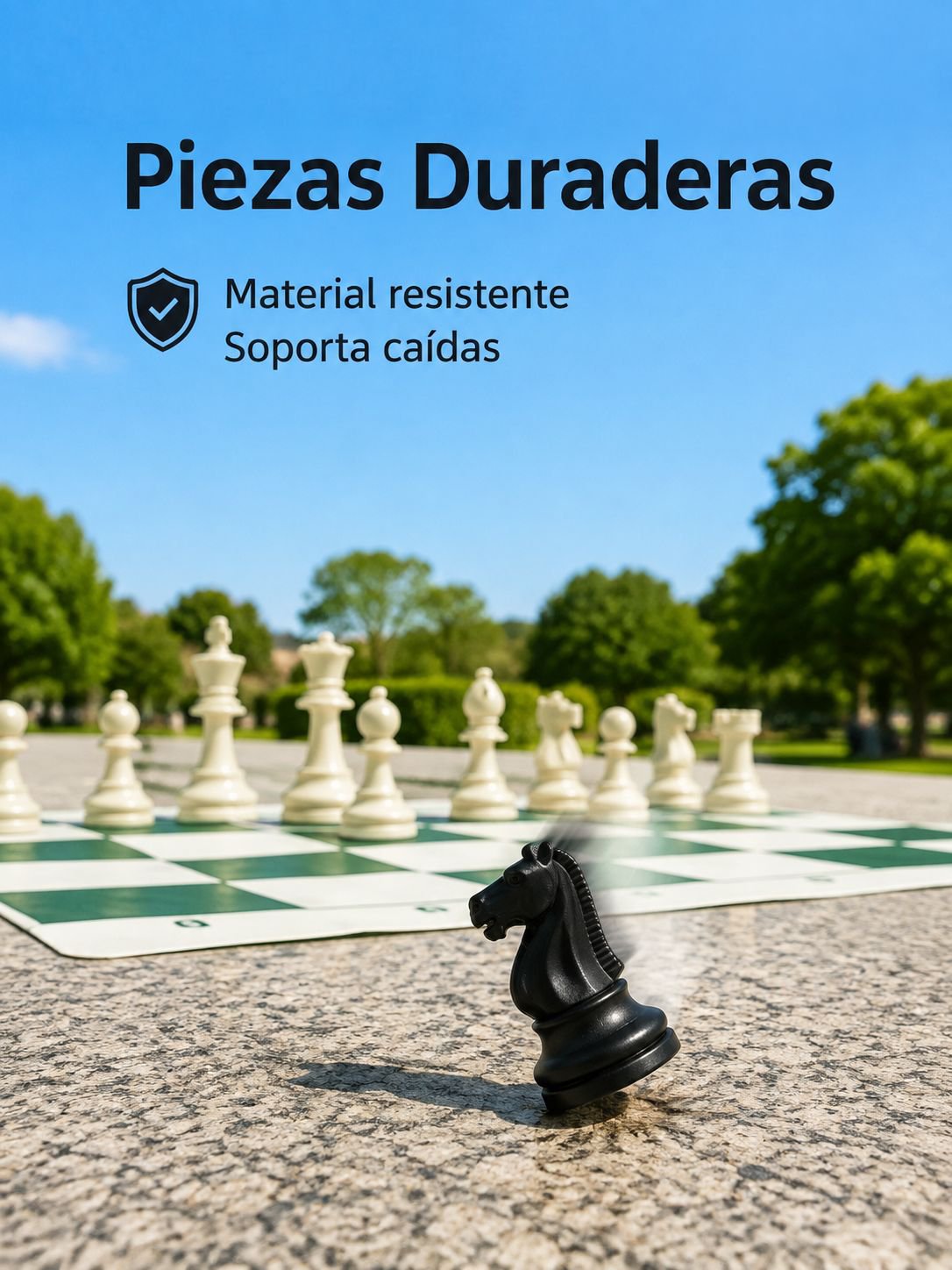 Detalle del tablero de cuero para ajedrez