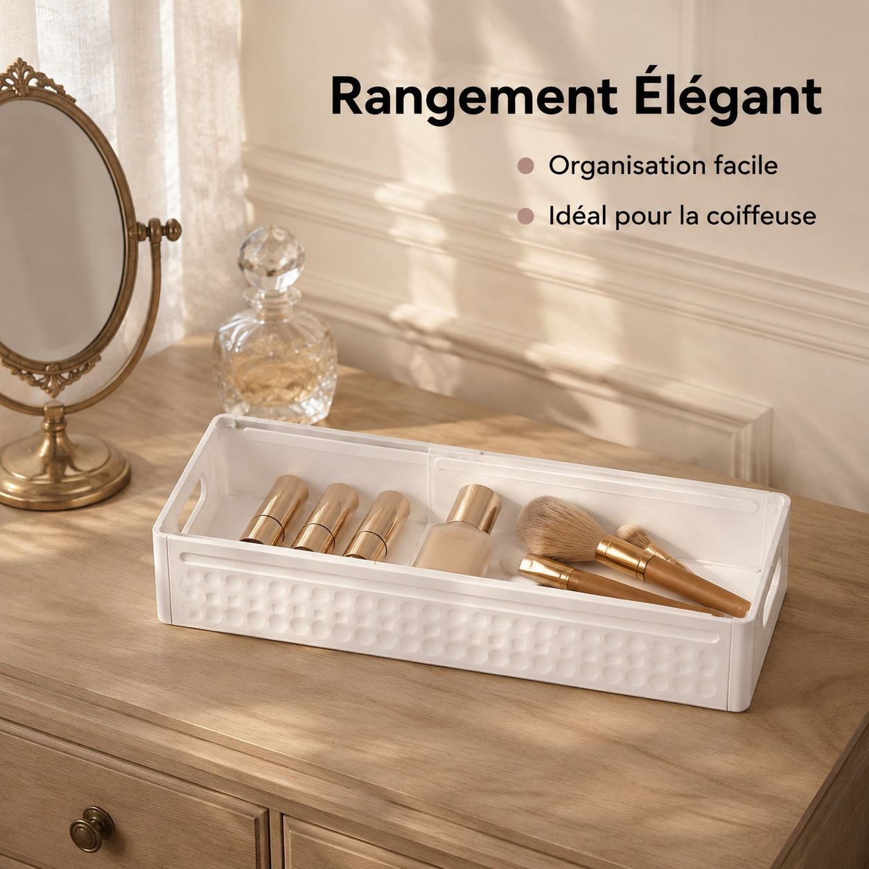 Boîte de rangement extensible à tiroirs