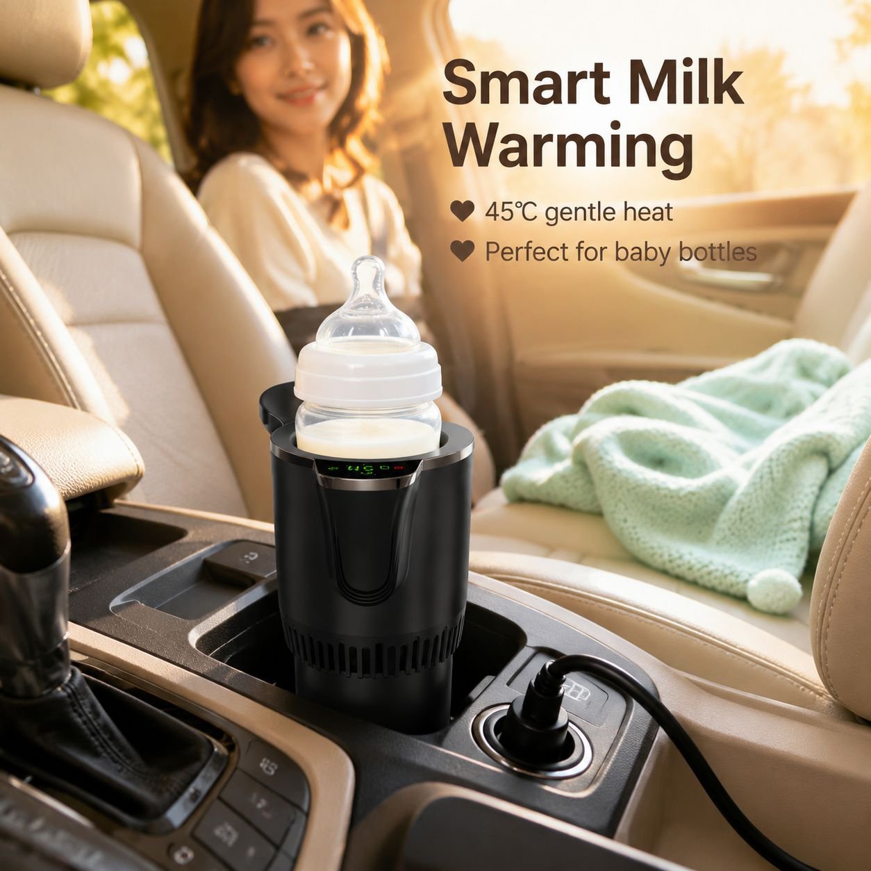 Car Heating and Cooling Mug, Insulated Refrigerated Cup