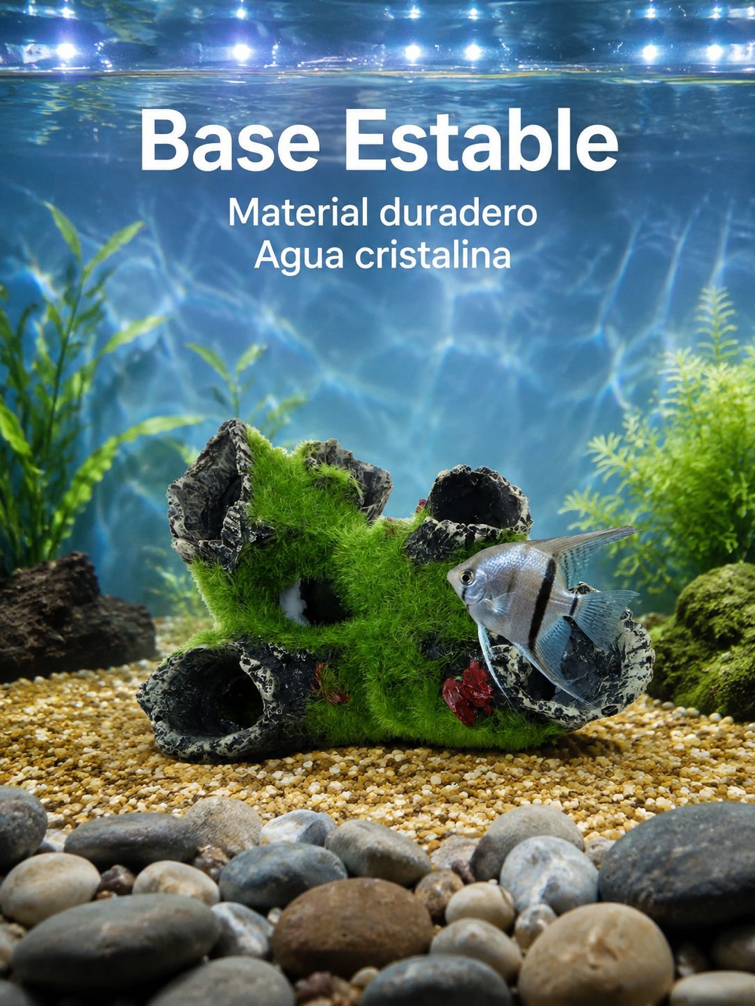Adorno simulado para paisajismo de acuario