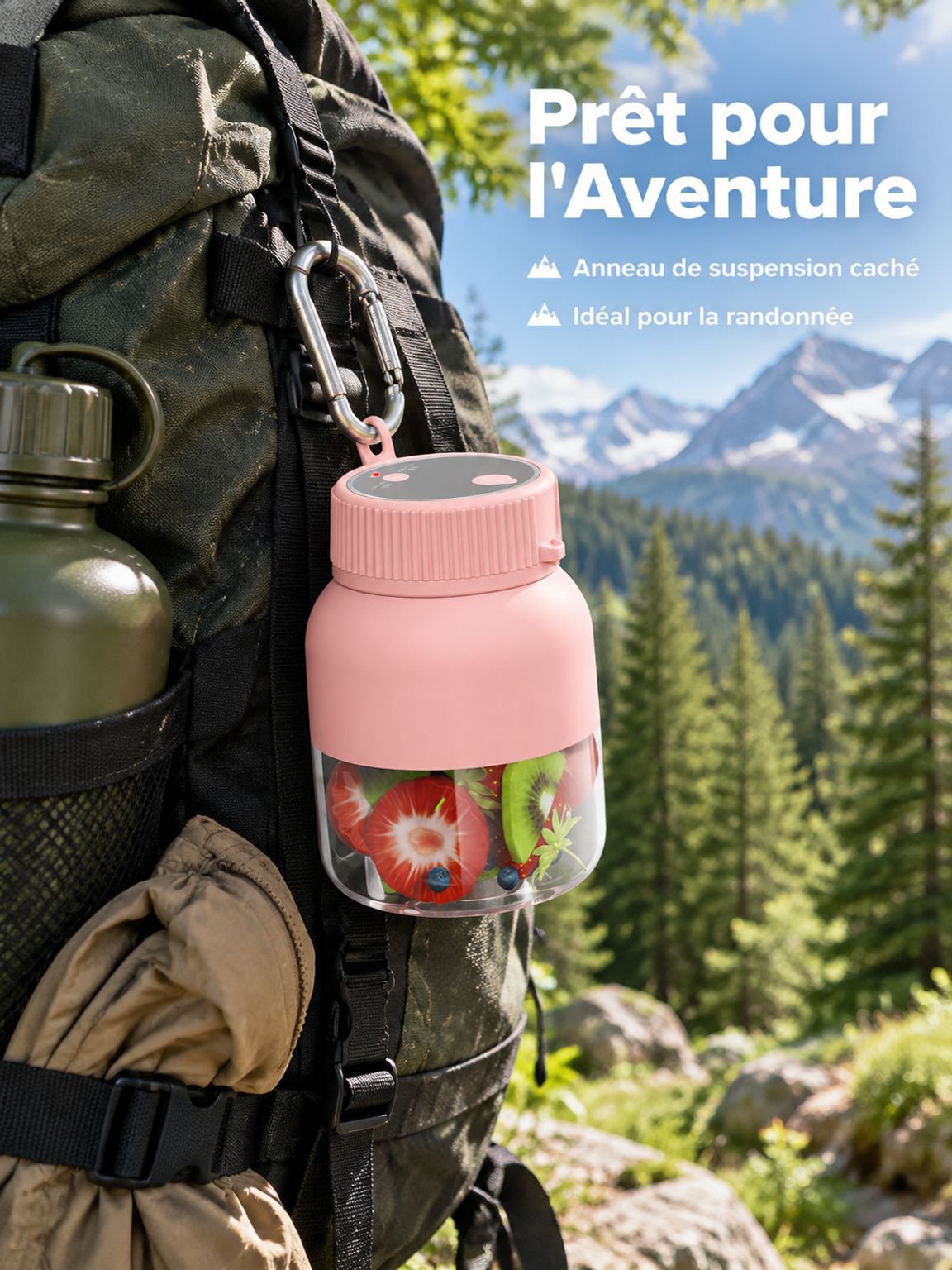 Appareil à jus frais compact parfait pour l'extérieur