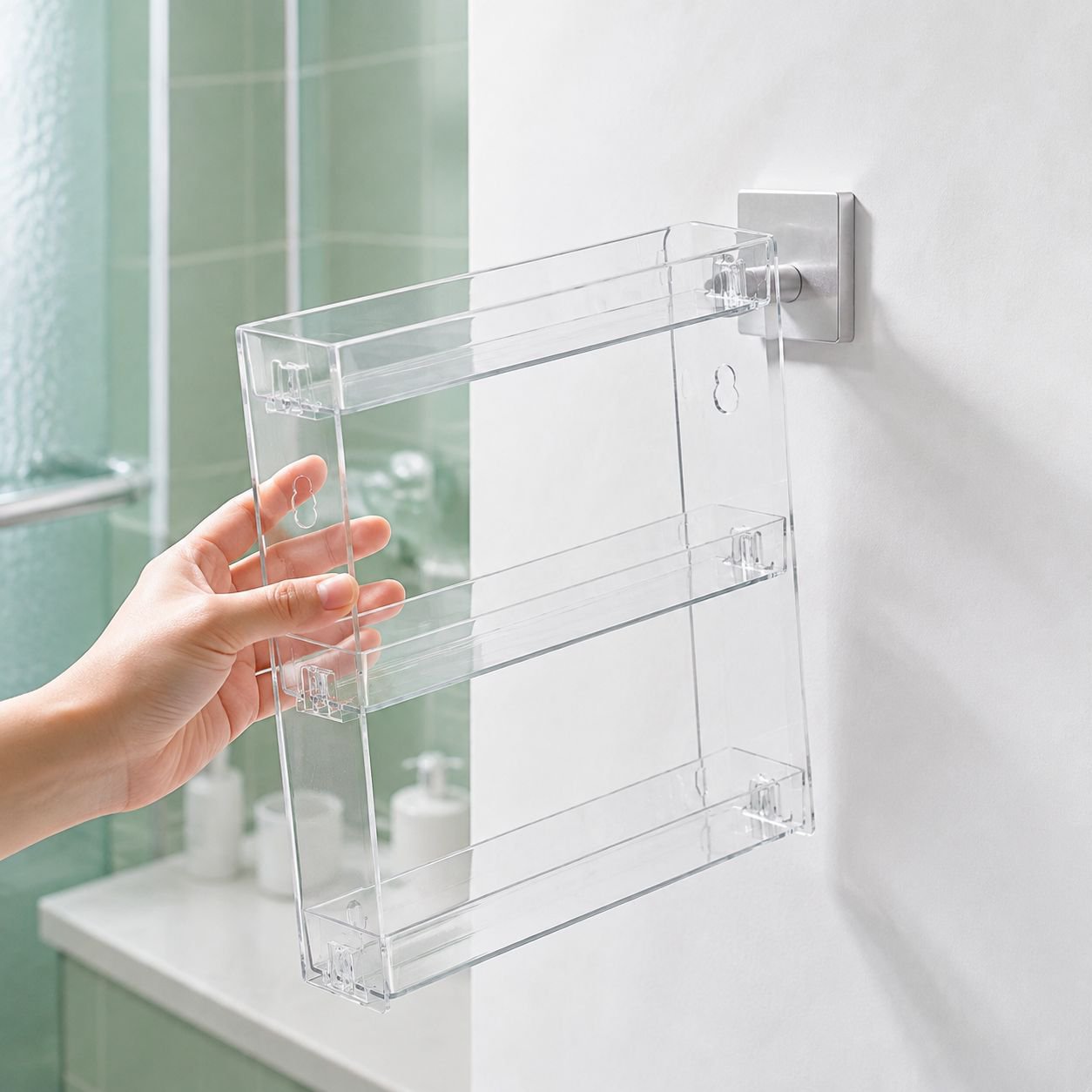 Multi-tier transparent display shelf for toys and miniatures