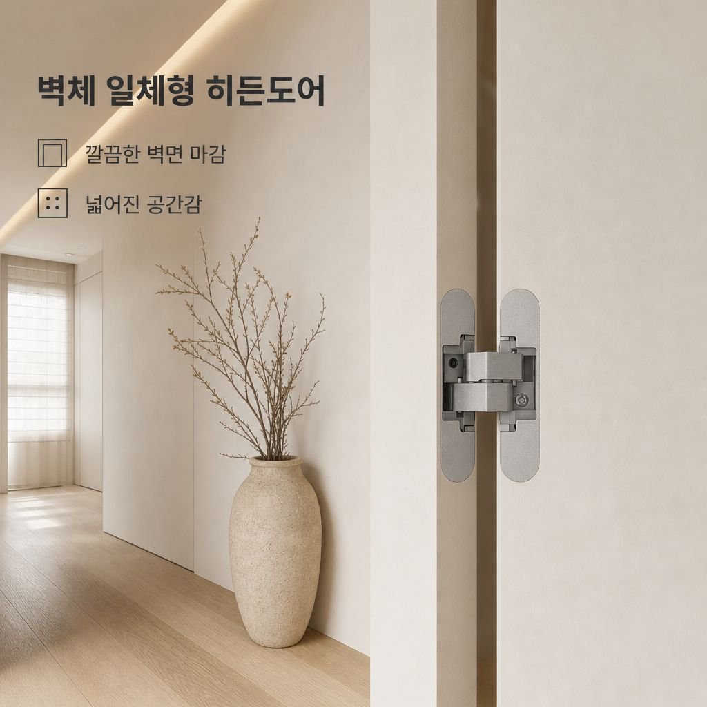 히든도어 전용 숨은 경첩 매립형 3D 목문 외여닫이 힌지