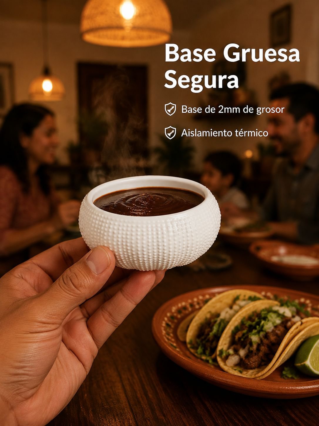 Plato de cerámica de forma irregular