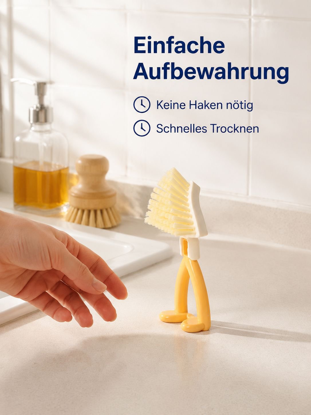 Multifunktionale faltbare Dreieck-Bürste