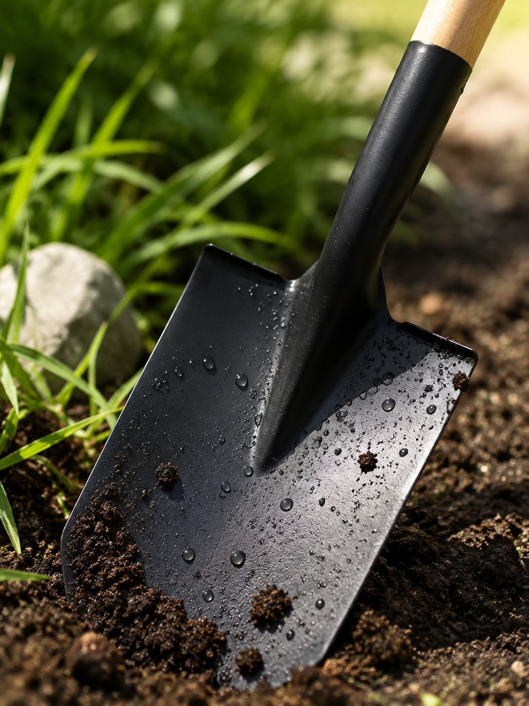 Sturdy manganese steel scoop for gardening