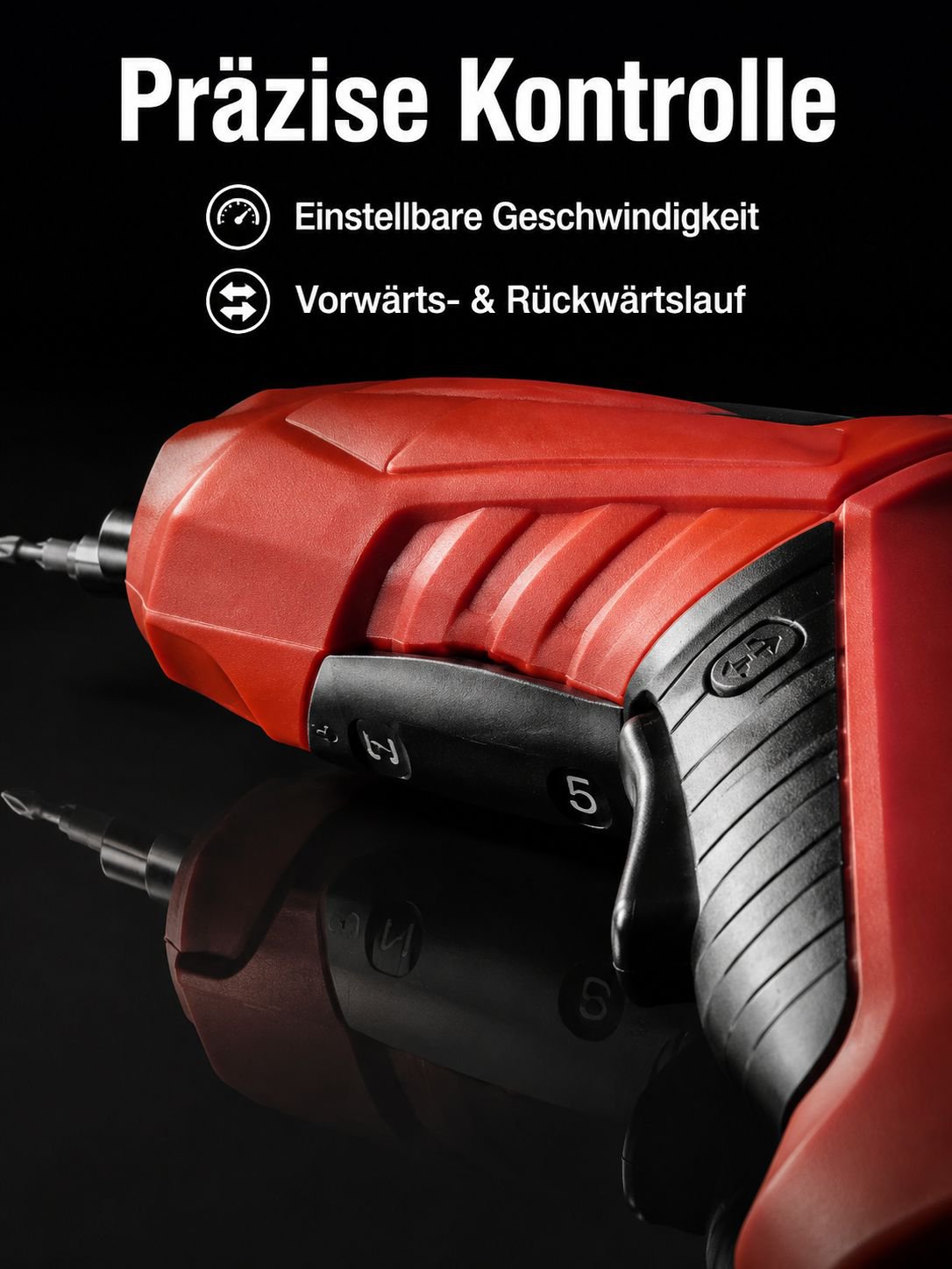 Haushalts-Lithium-Akku-Bohrmaschine Multifunktionaler wiederaufladbarer Elektroschrauber