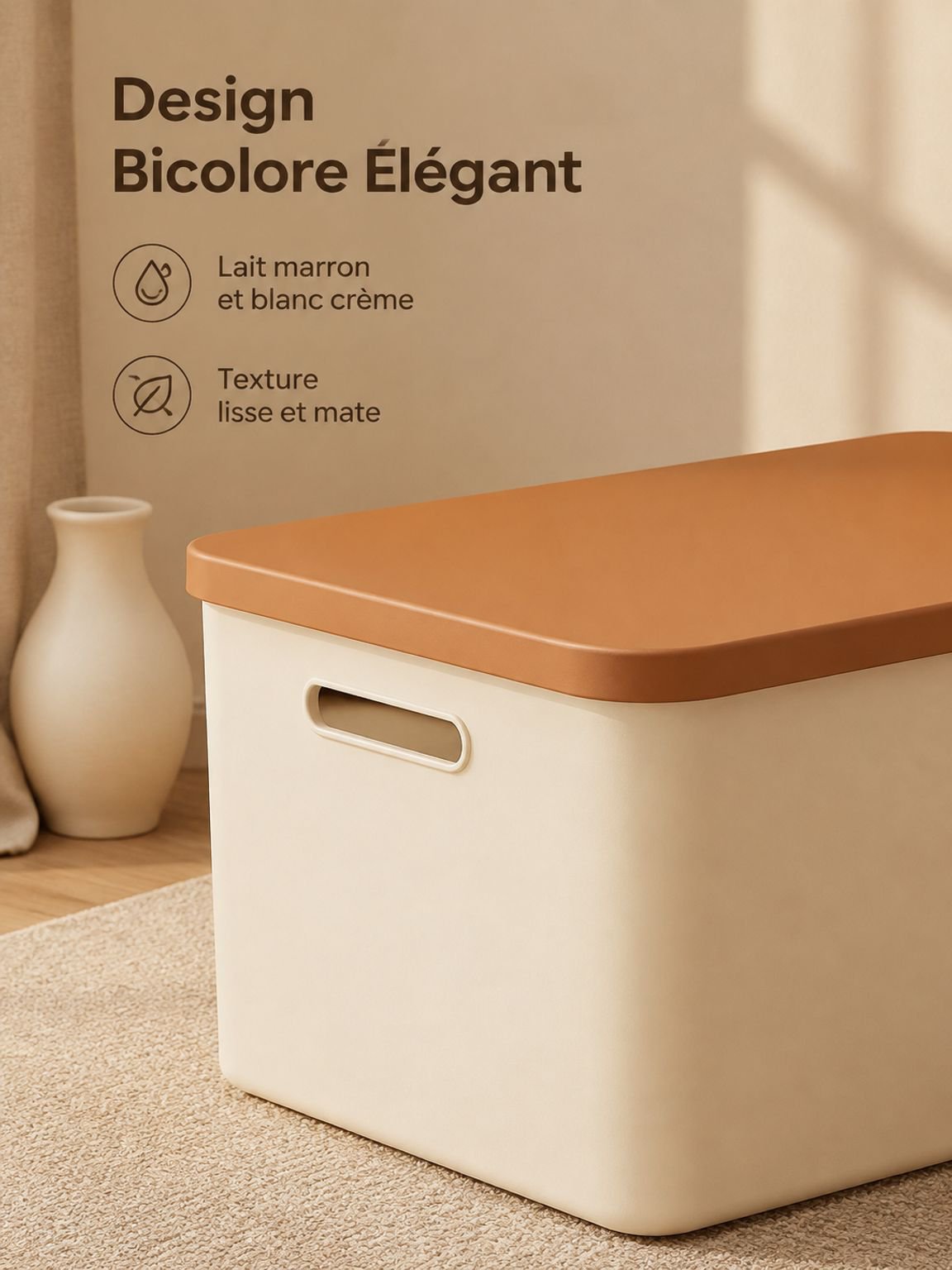 Boîte de rangement pour objets divers avec un design élégant