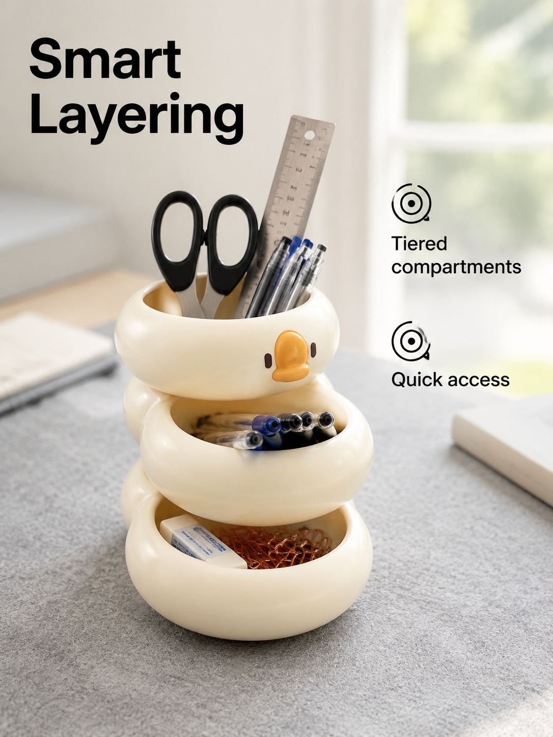 Large Capacity Pen Holder Organizer