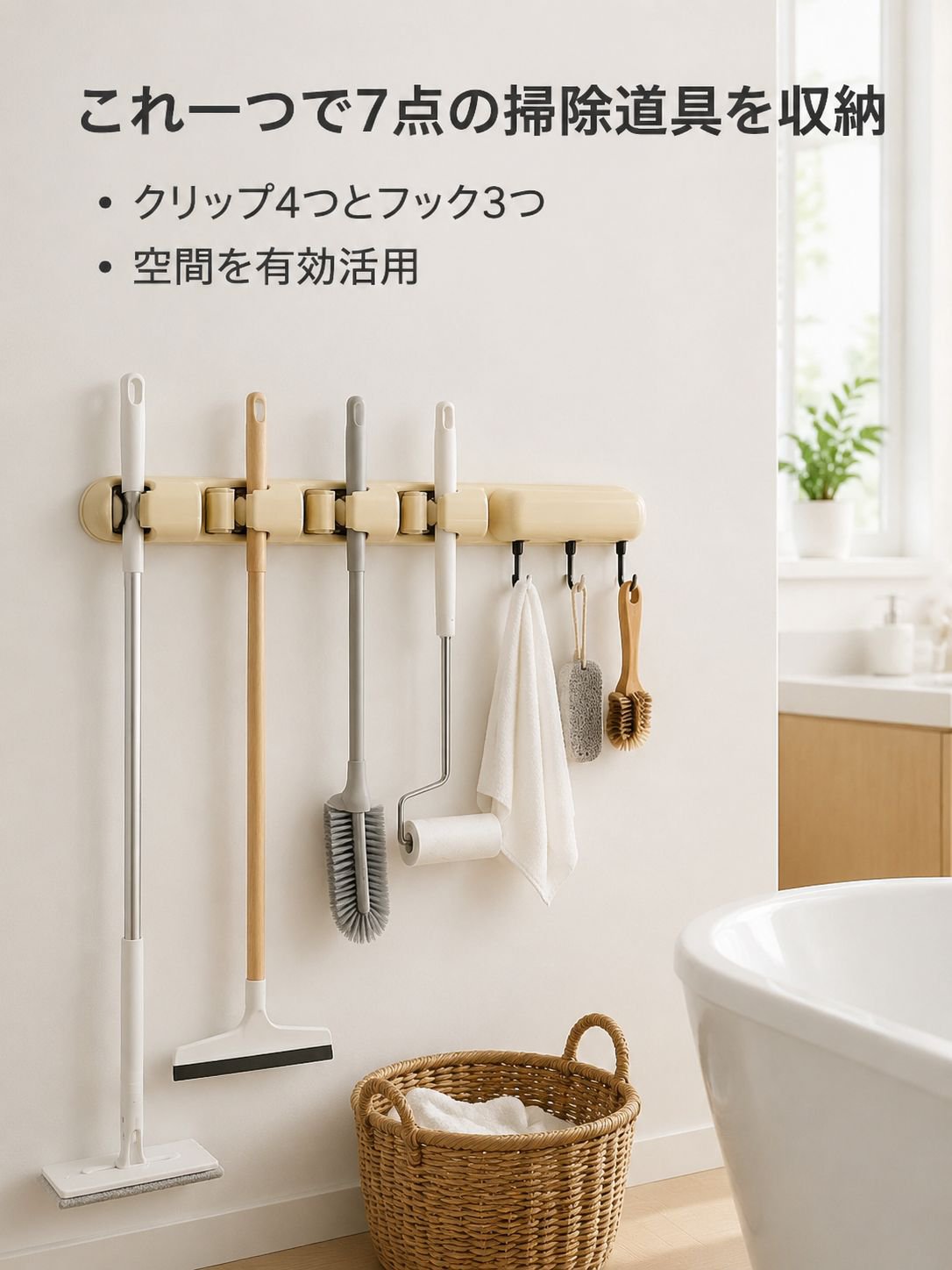 モップ収納ラック