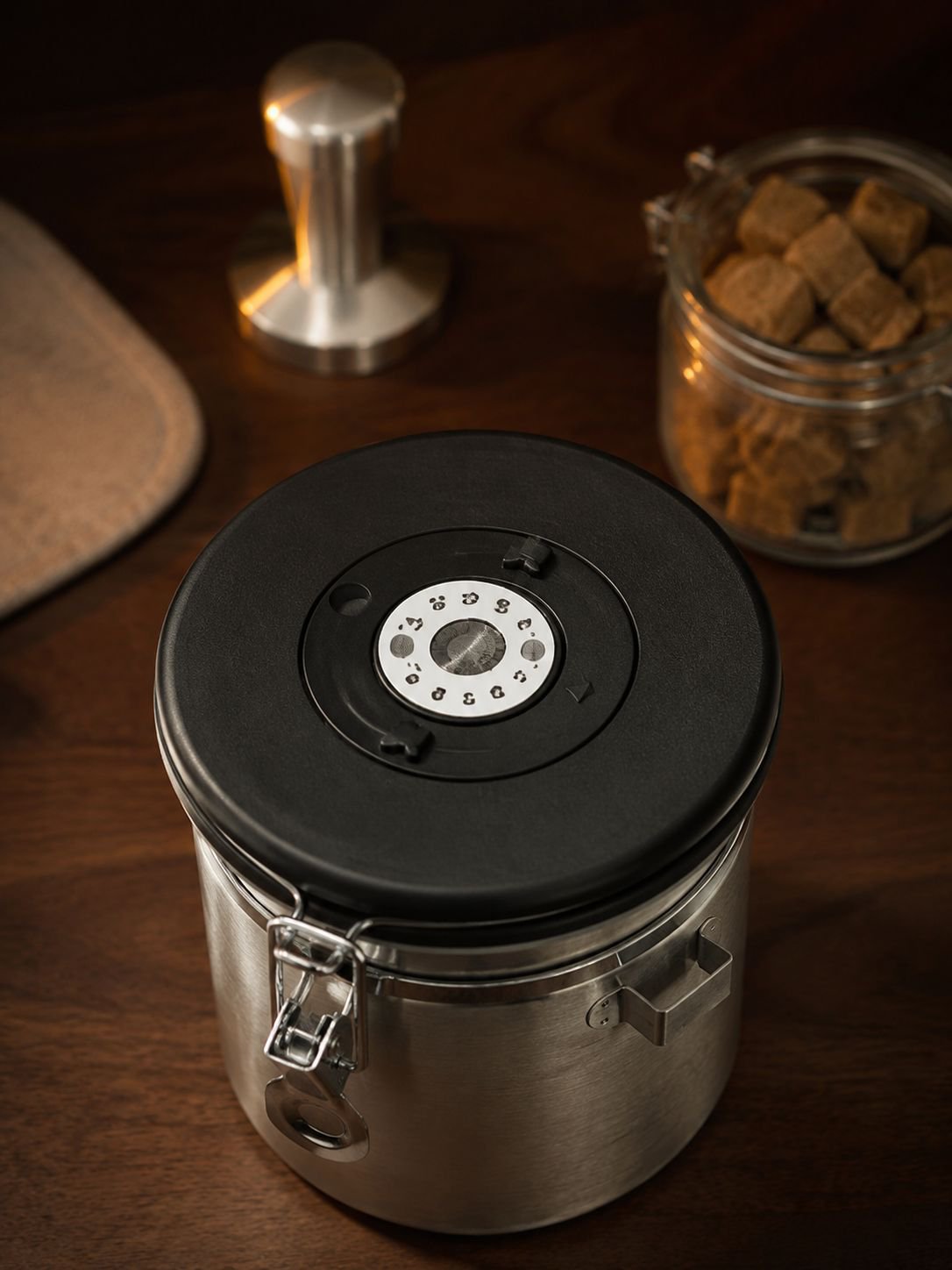 Boîte hermétique en acier inoxydable pour aliments secs