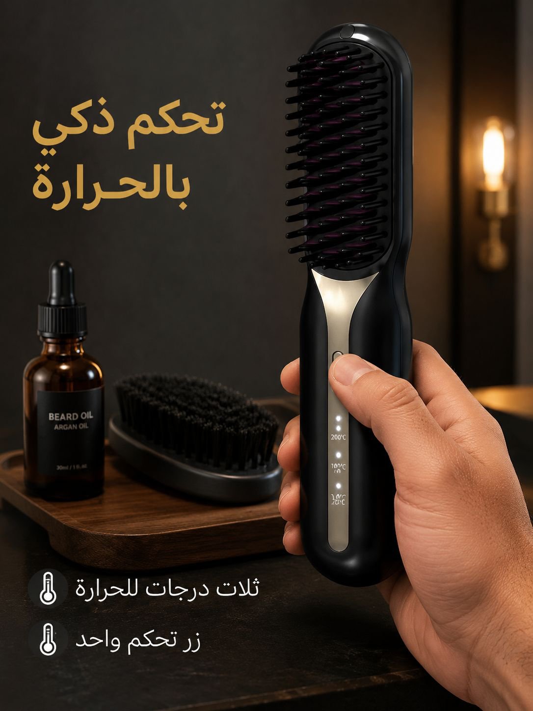 تصفيف يدوم طويلاً بزاوية 185 درجة للرجال