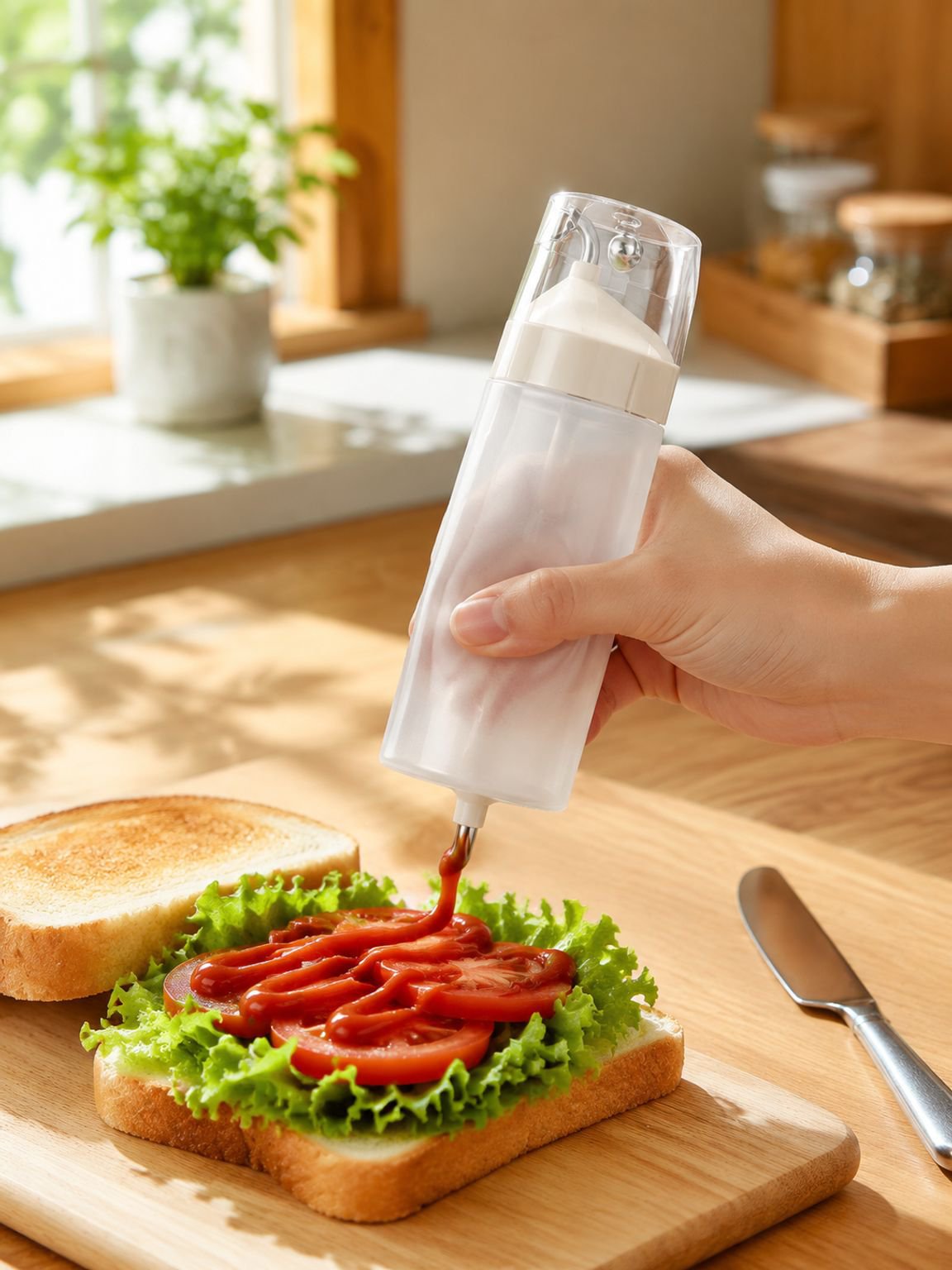 油汚れなしのクリーンな調味料ボトル