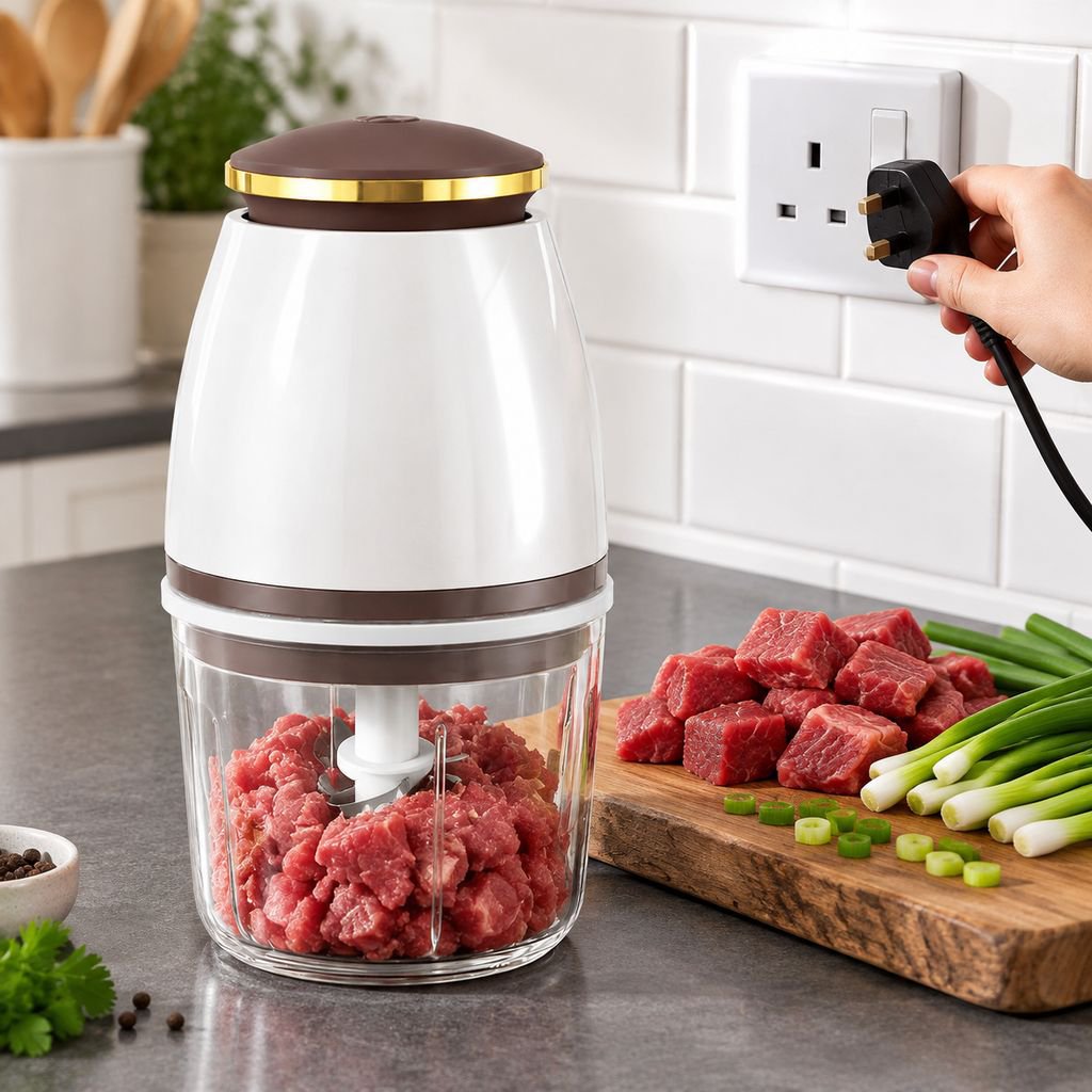 JMY food processor slicing carrots and cucumbers
