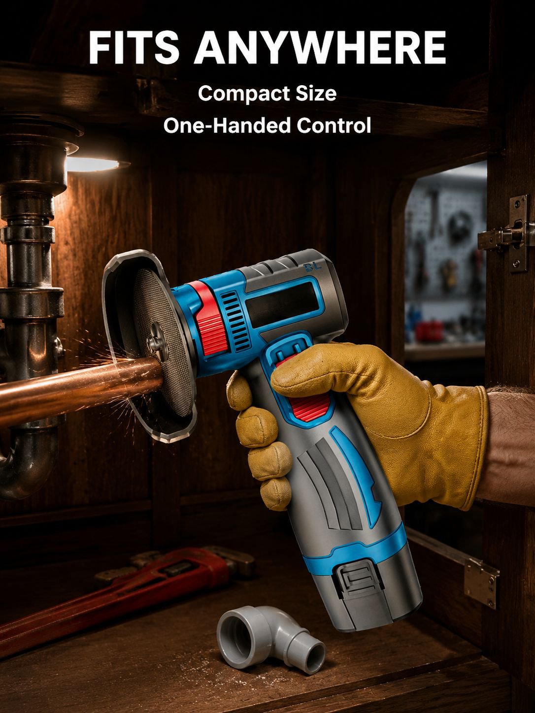 Lithium Battery Rechargeable Handheld Mini Angle Grinder