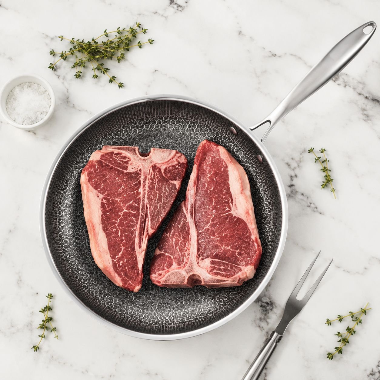 Home-Use Modern Style Stainless Steel Steak Pan